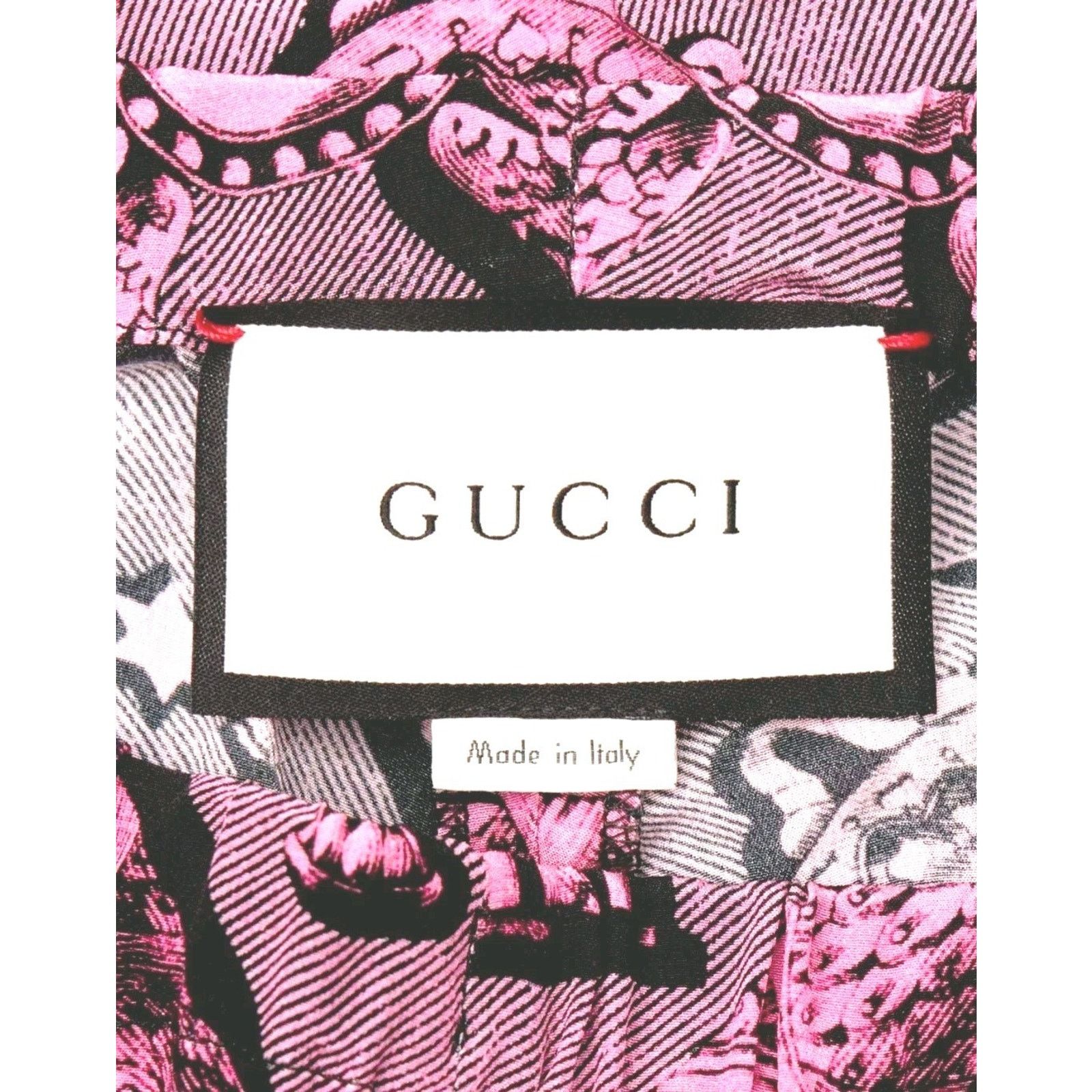 Gucci $1550 GUCCI Silk Trousers IT40 US4Pink Elastic Waist Pleated Size 27" / US 4 / IT 40 - 5 Thumbnail