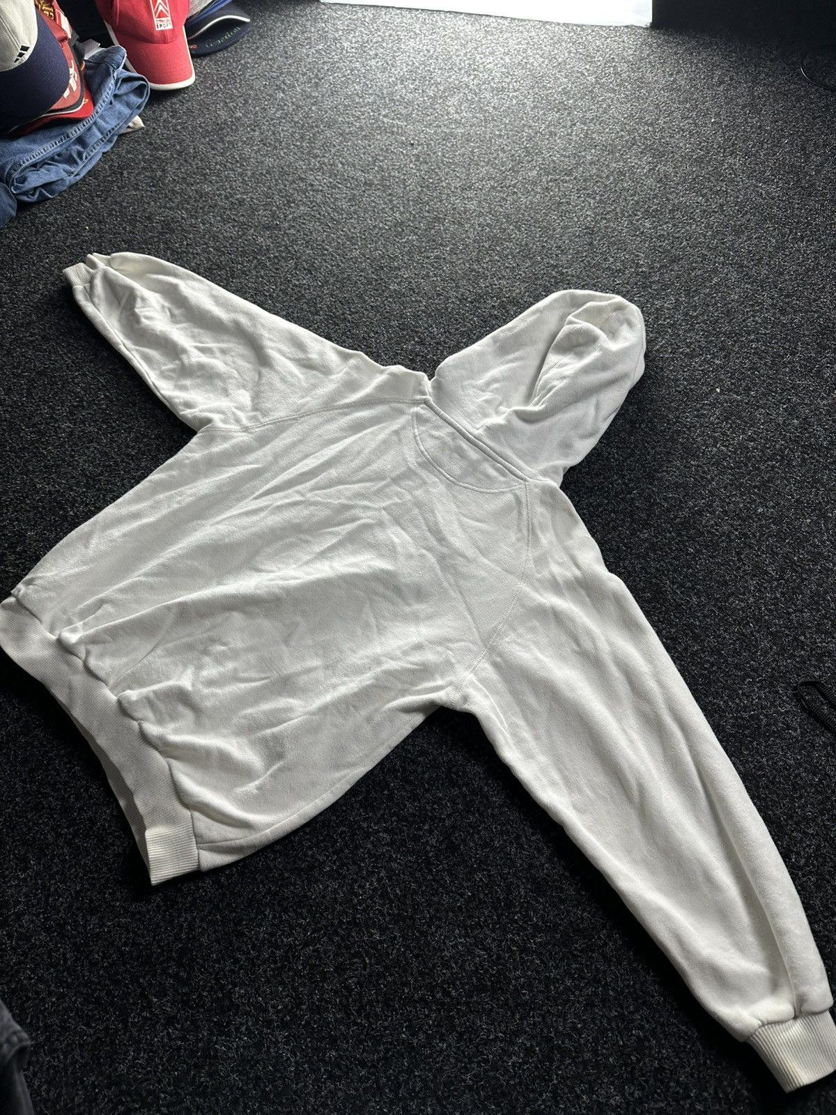 Nike × Vintage 🚨Nike Y2K White BOXY Hoodie RARE Vintage Skategang Drill Size US XS / EU 42 / 0 - 14 Thumbnail