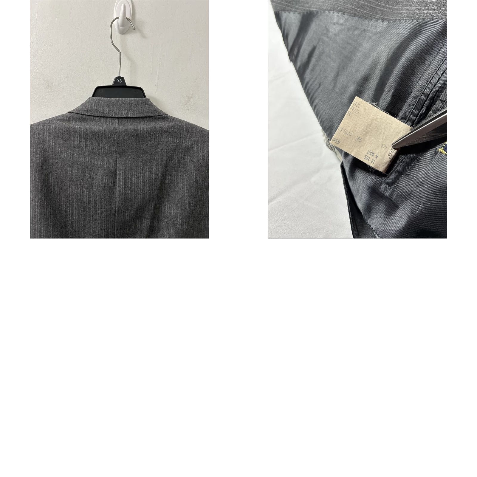 Brooks Brothers Brooks Brothers Blazer Jacket Mens 44/39 Gray Pinstripe 100% Wool Made in Italy Sport Coat Size 44R - 9 Thumbnail