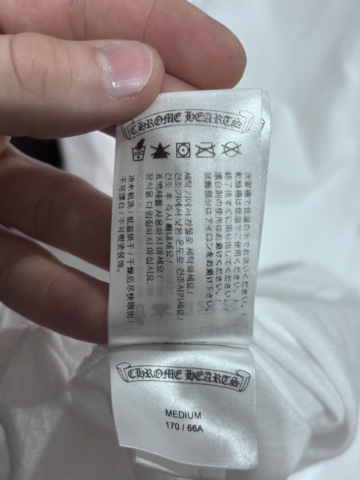 Chrome Hearts Chrome Hearts Scroll Logo White Tee Size US M / EU 48-50 / 2 - 10 Thumbnail