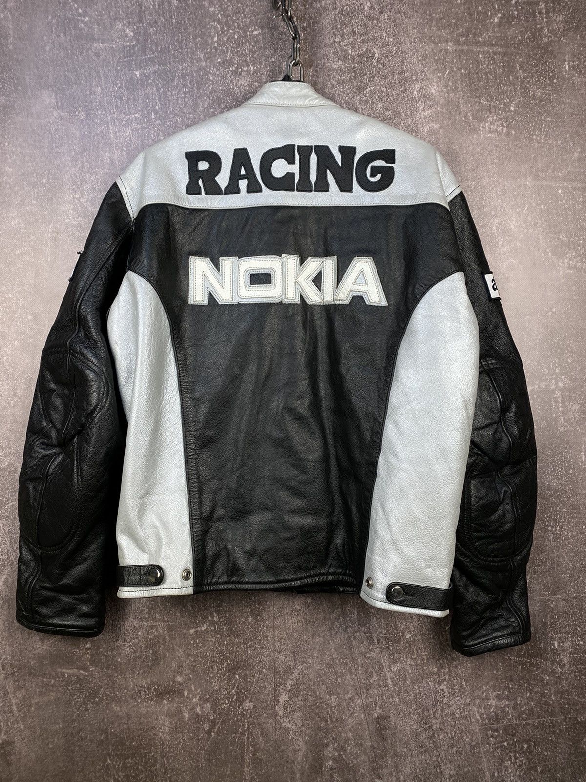 Other 1990’s Vintage Nokia Moto Racing Leather Jacket Size US S / EU 44-46 / 1 - 3 Thumbnail