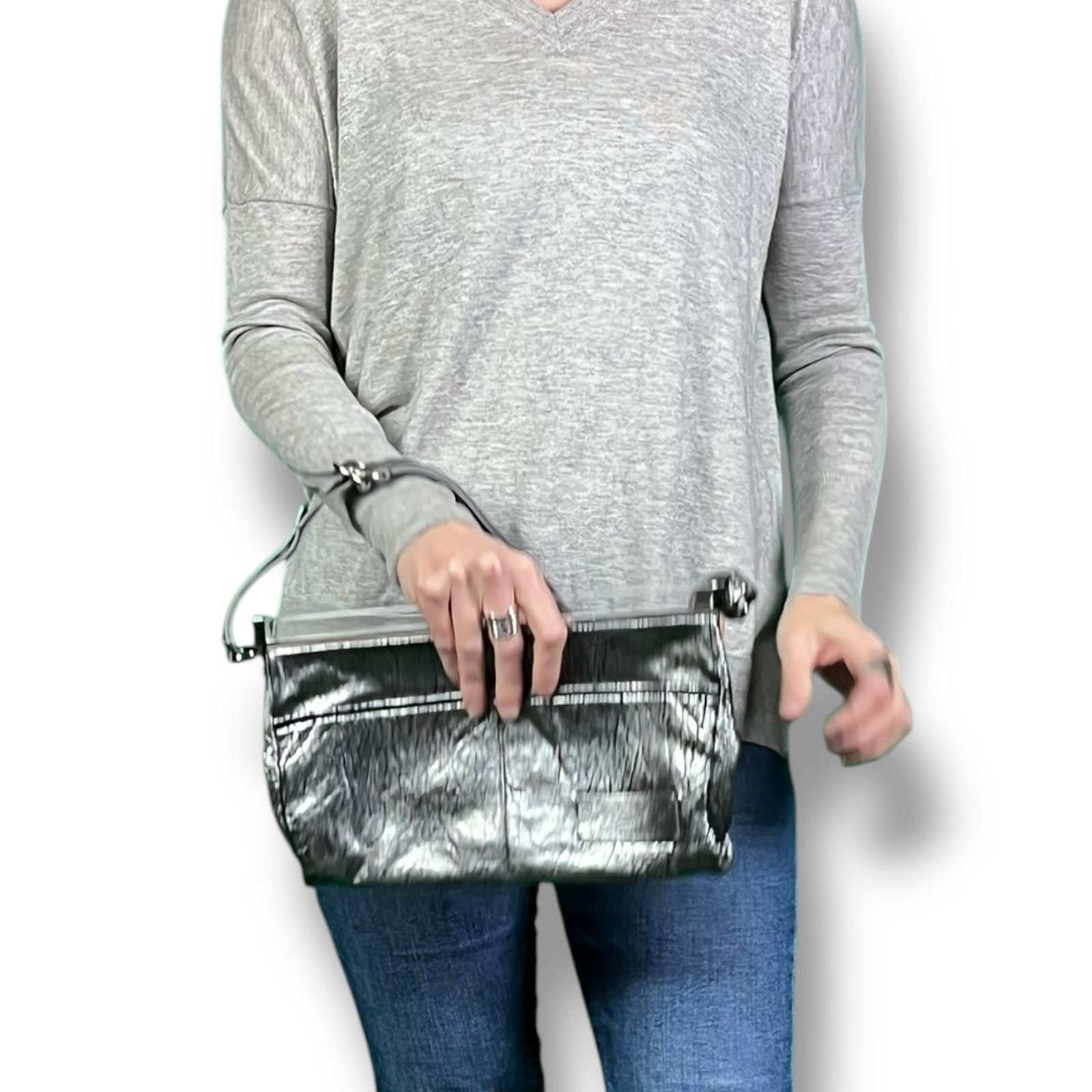 Chloe Chloe Plexi Leather Clutch Handbag Rare Y2k $1,495 Retail Size ONE SIZE - 3 Thumbnail