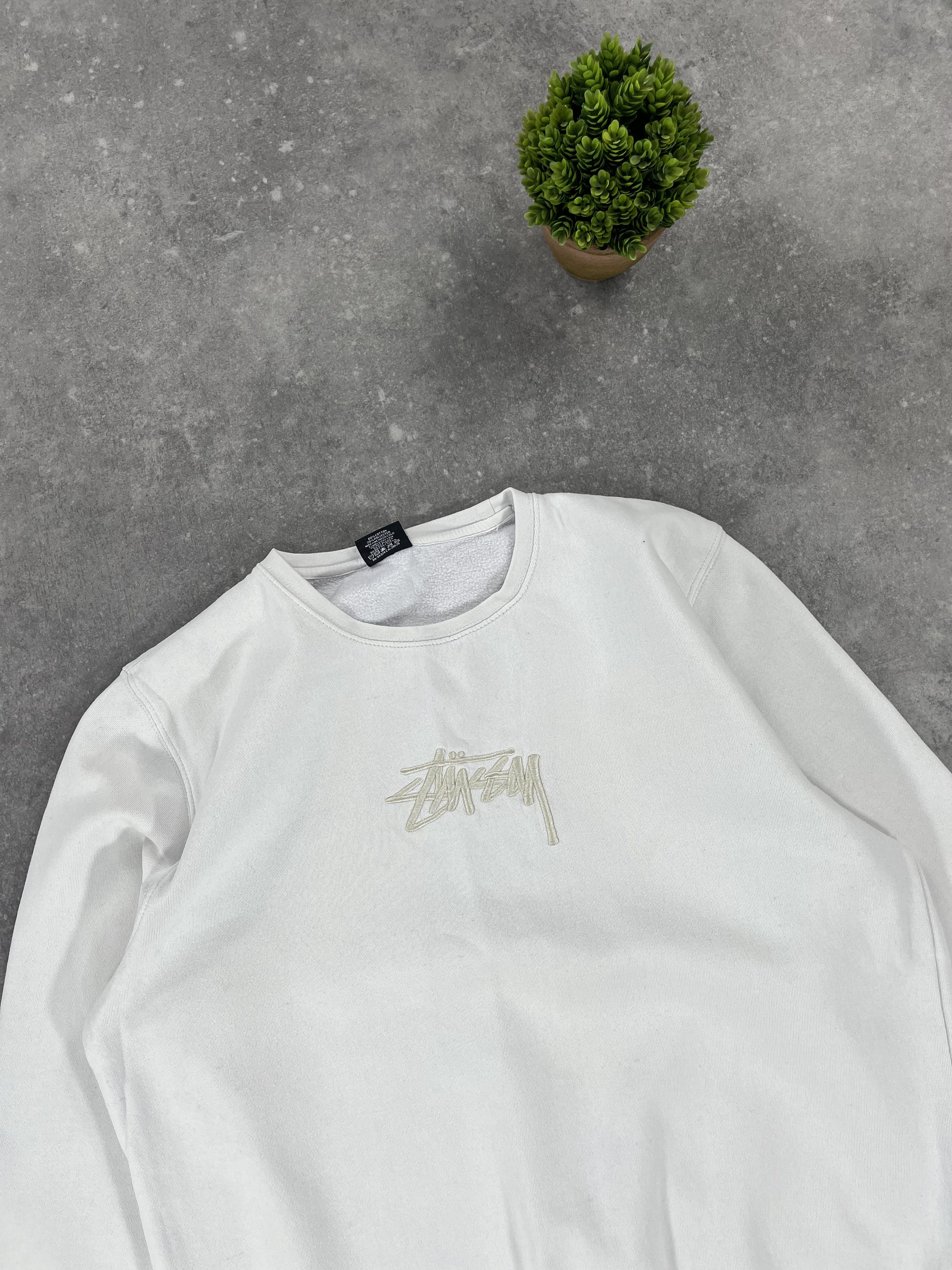 Stussy × Vintage Rare Made in USA Stussy Sweatshirt Boxy Fit 90s Y2K Size US M / EU 48-50 / 2 - 3 Thumbnail