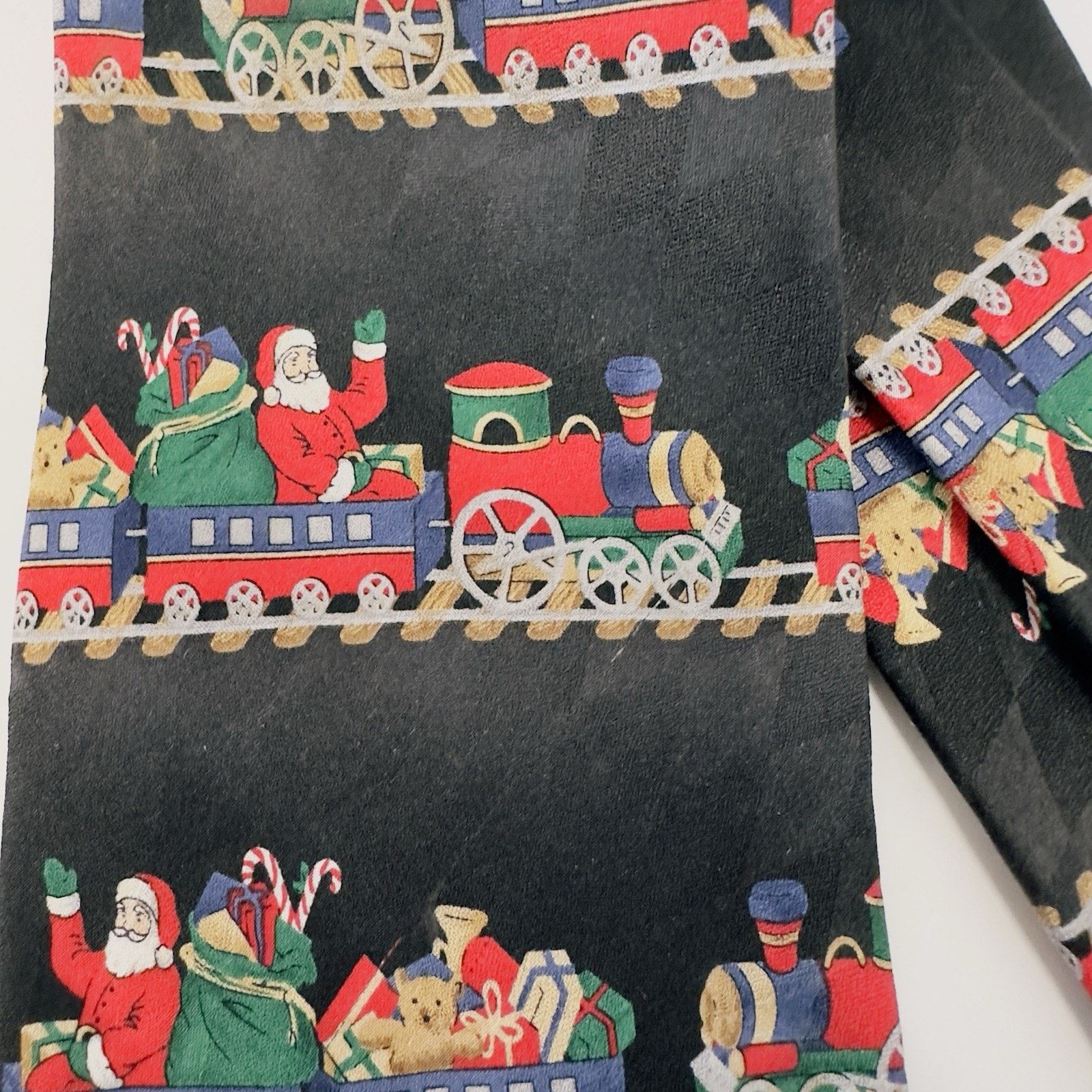 Other Hallmark Holiday Traditions Tie Santa Toy Train Black/Red Size ONE SIZE - 6 Thumbnail