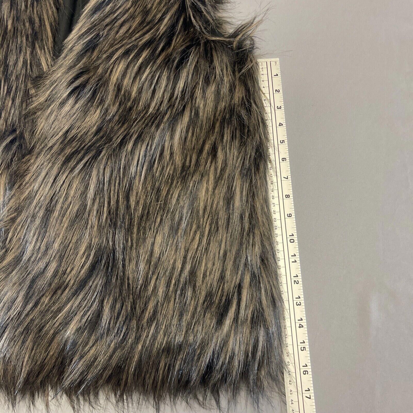 Designer Signature Studio Faux Fur Vest Womens S. Lined Brown Size S / US 4 / IT 40 - 6 Thumbnail
