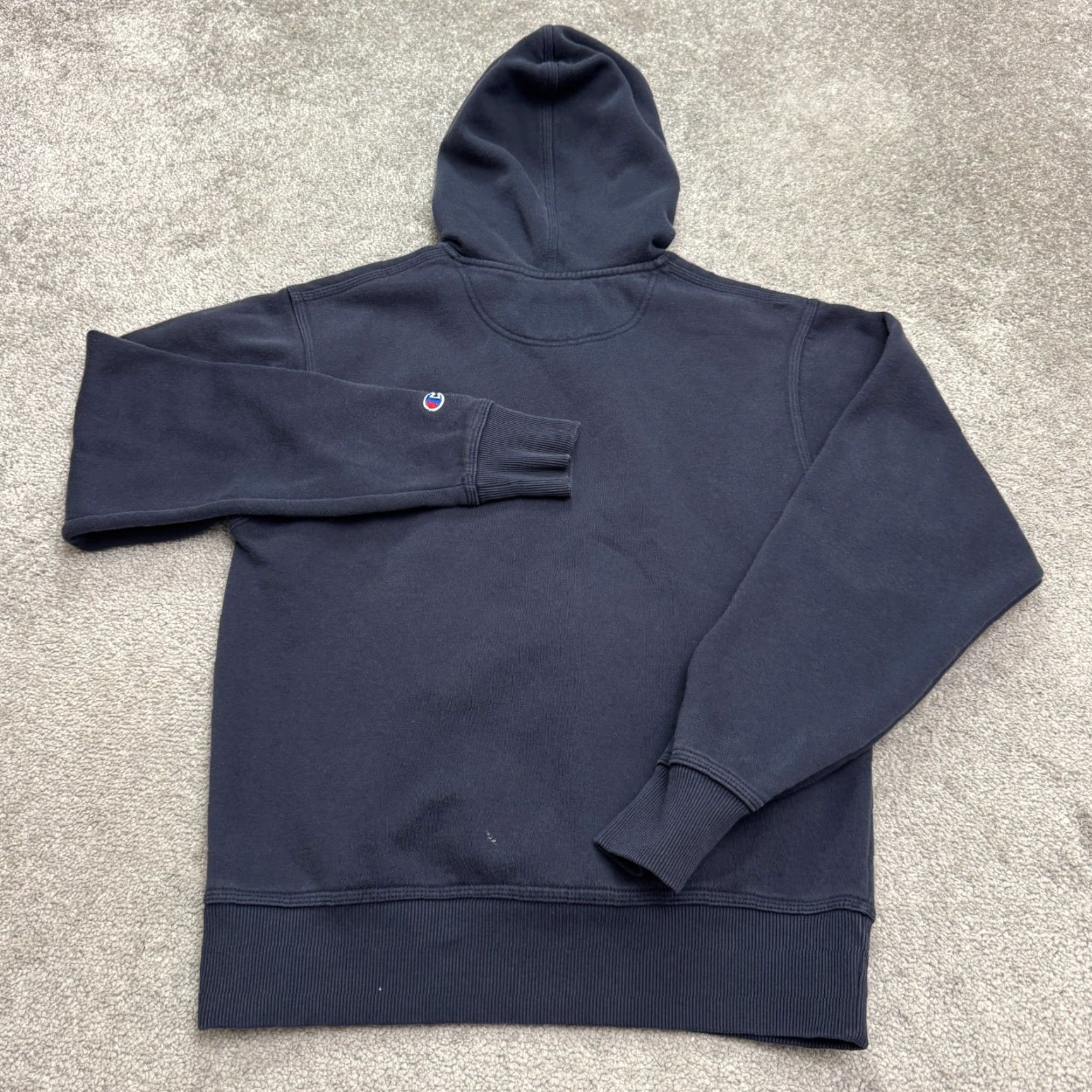Champion Champion Hoodie Pullover Mens Small Navy Blue Fleece All Seasons Hooded Sweatshirt Sports Activewear Size US S / EU 44-46 / 1 - 2 Thumbnail