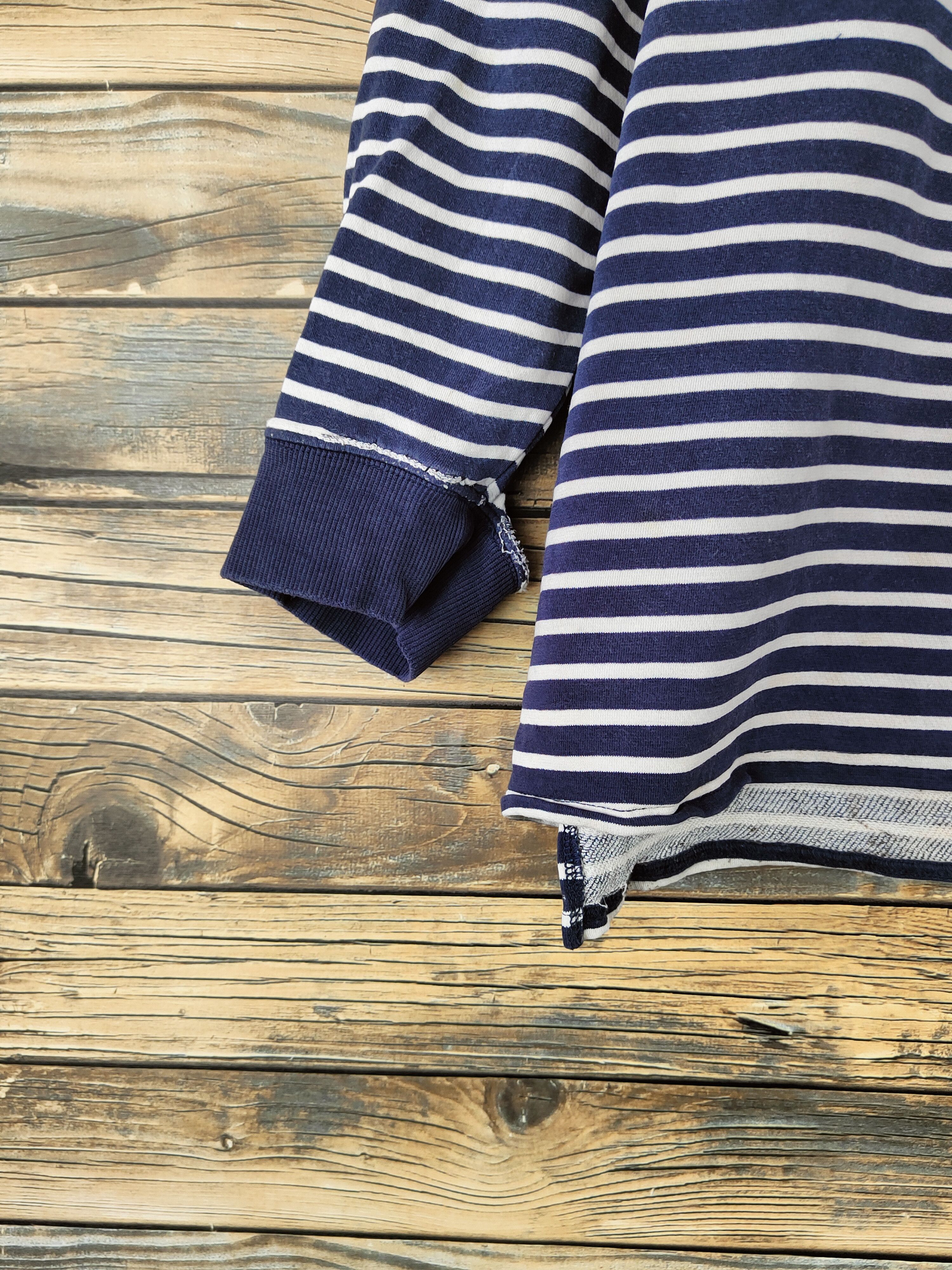 Japanese Brand Kurt Cobain fashion by Japanese Brand Blue White Sweatshirt Size L / US 10 / IT 46 - 4 Thumbnail