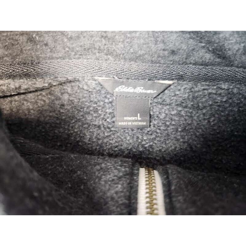 Eddie Bauer Eddie Bauer Jacket Adult Womens Large Solid Gray Quarter Zip Size US L / EU 52-54 / 3 - 3 Thumbnail
