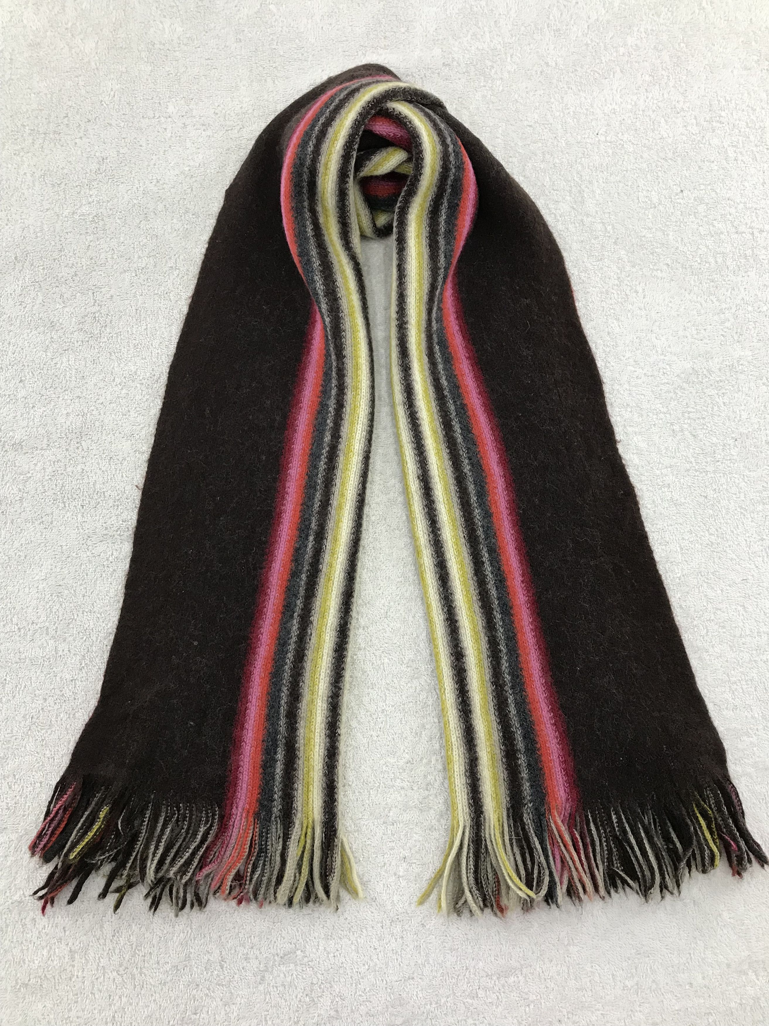 Paul Smith × Vintage Paul Smith Scarf / Muffler / Neckwear - WW1130 Size ONE SIZE - 1 Thumbnail
