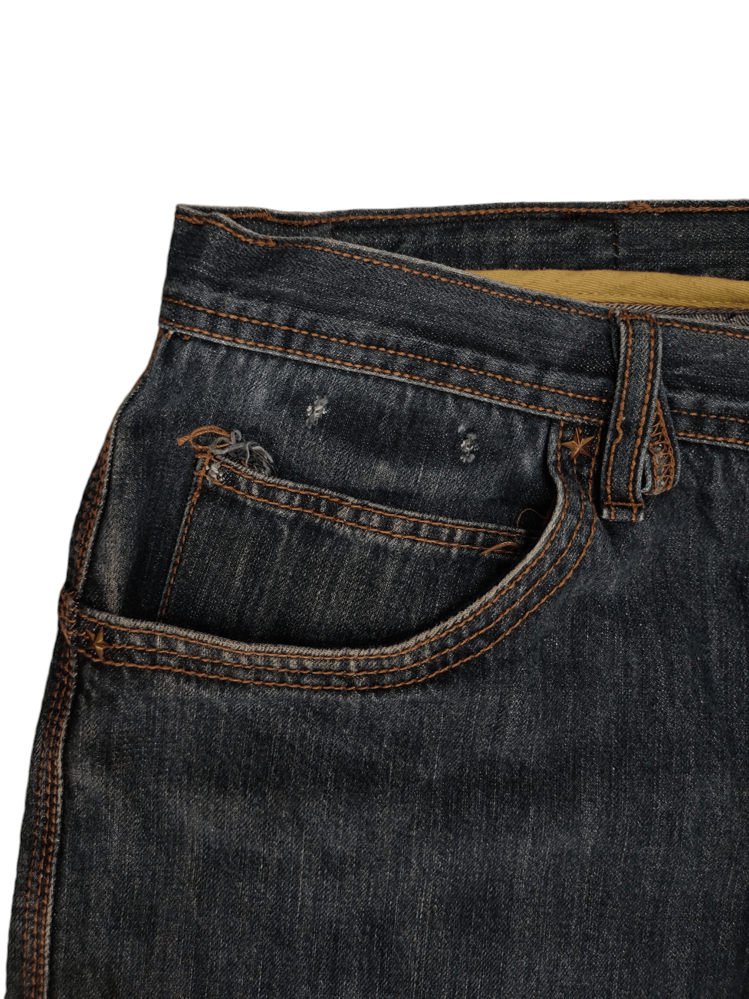Ecko Unltd. Baggy Jeans G-Unit Medal Embroidered Denim Wide Leg Jnco Y2k Size US 38 / EU 54 - 5 Thumbnail