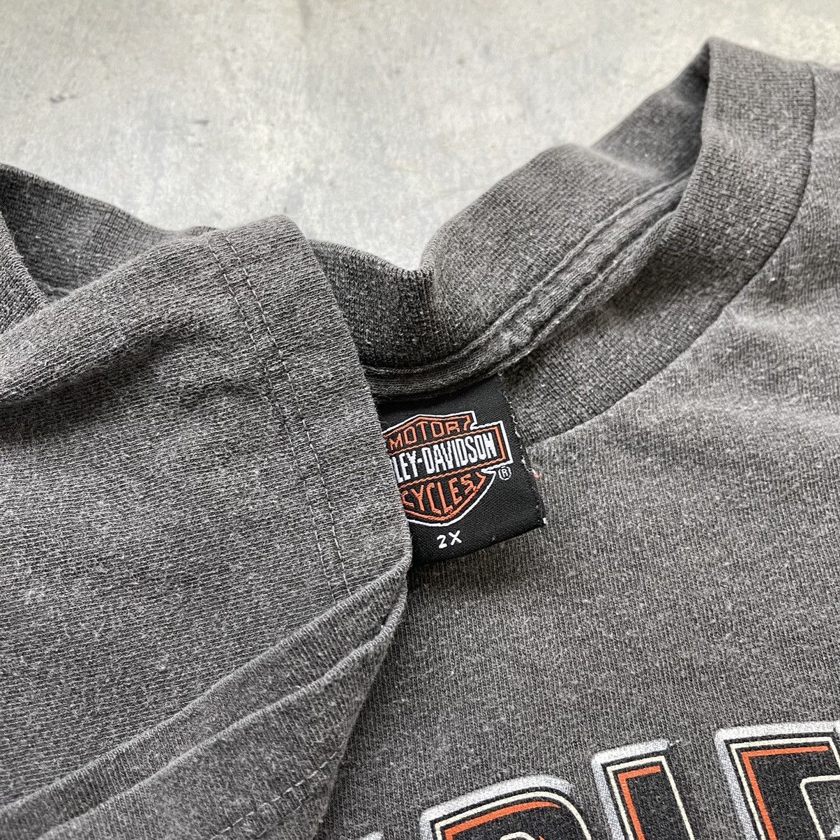 Harley Davidson × Vintage Crazy Vintage Harley Davidson Flames Essential Faded Tee Size US XXL / EU 58 / 5 - 4 Thumbnail