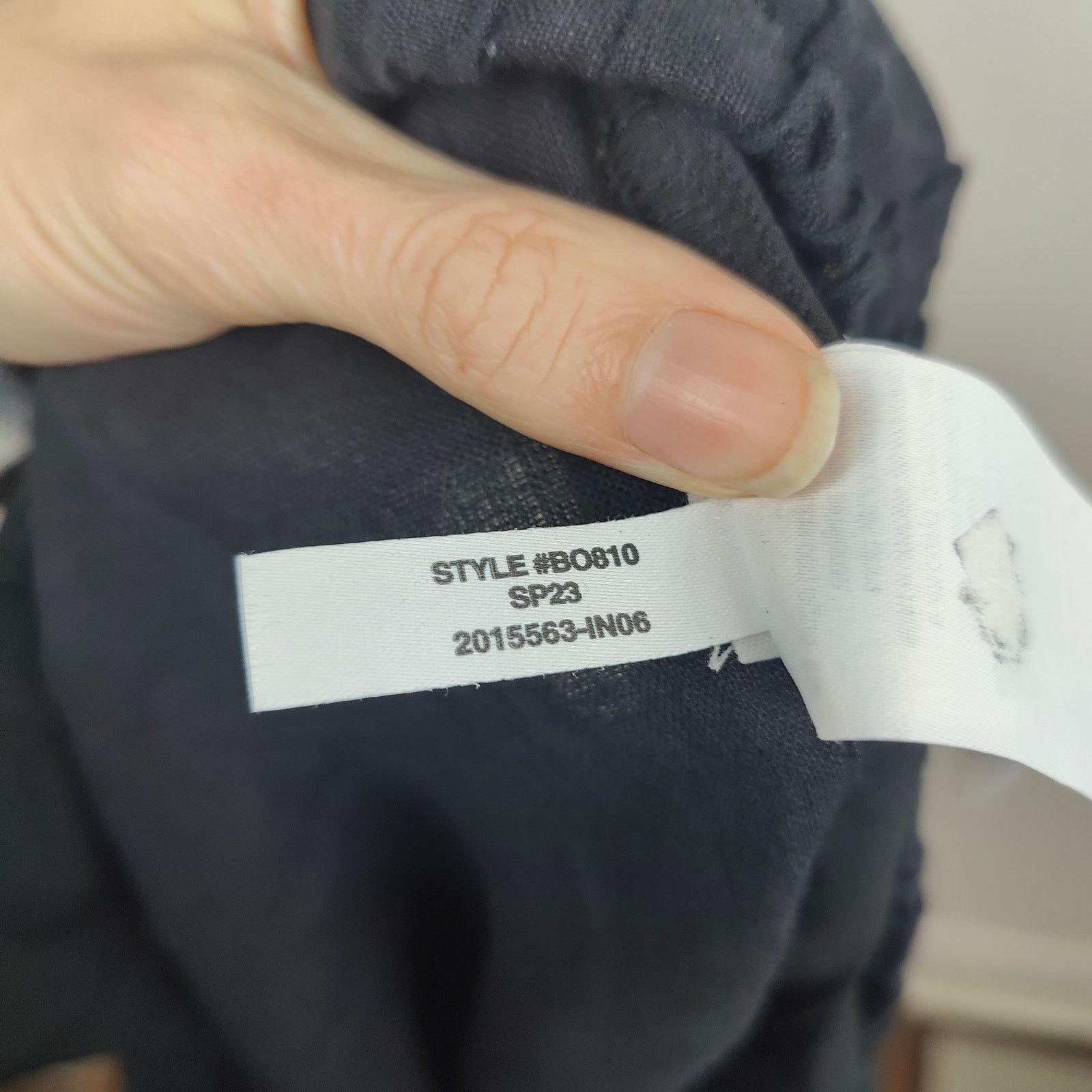 J.Crew J Crew Seaside Pants Womens Black 100% Linen Relaxed Size 29" - 8 Thumbnail
