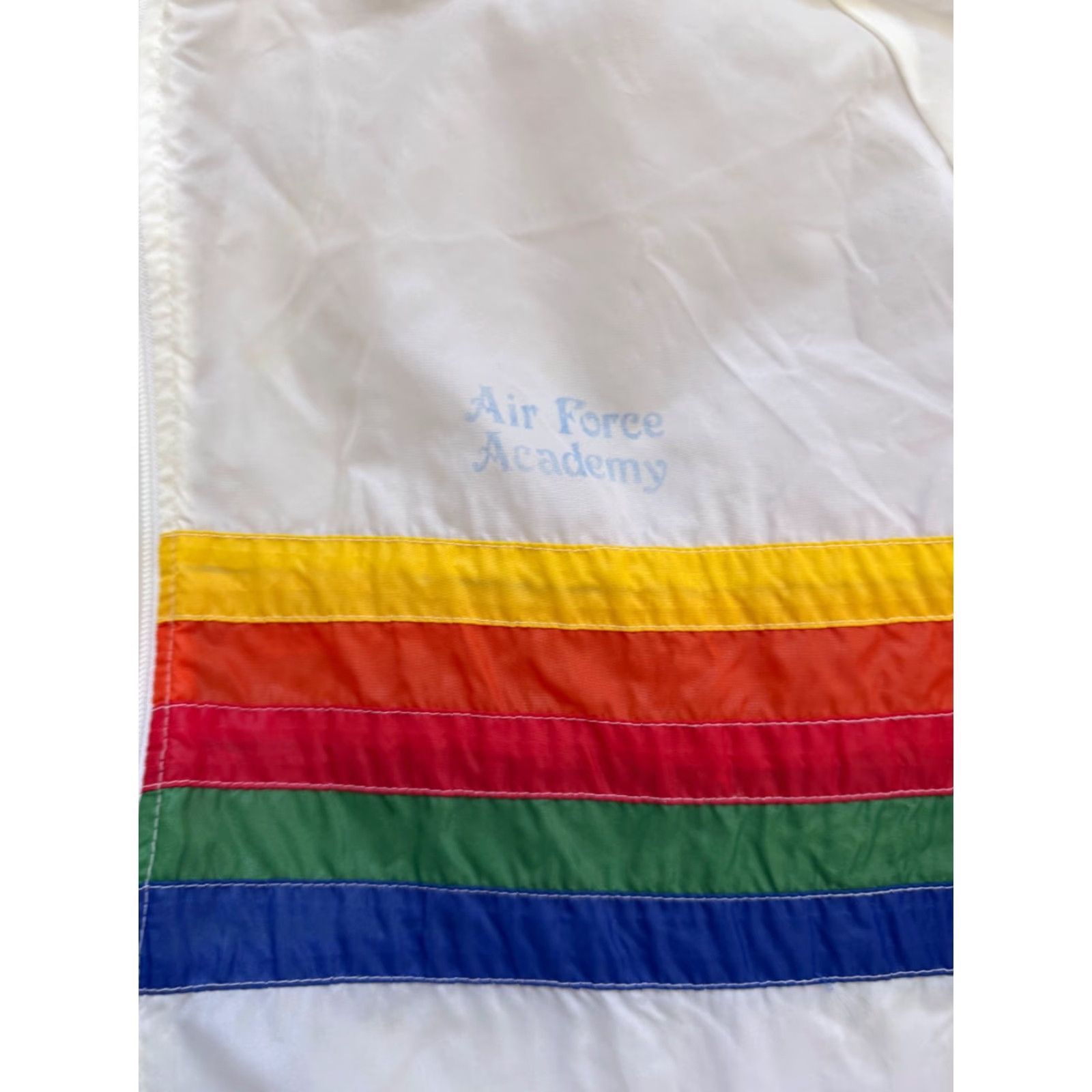 Vintage VTG US Air Force Academy Jacket Mens XL Rainbow Windbreaker 70s 80s Sherry Paul Sullivan Classics Size US XL / EU 56 / 4 - 3 Thumbnail