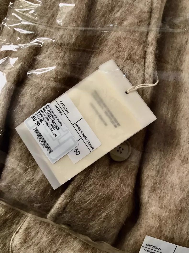Our Legacy our legacy Light greyish white horsehair cardigan 2503-Next Size US M / EU 48-50 / 2 - 3 Thumbnail