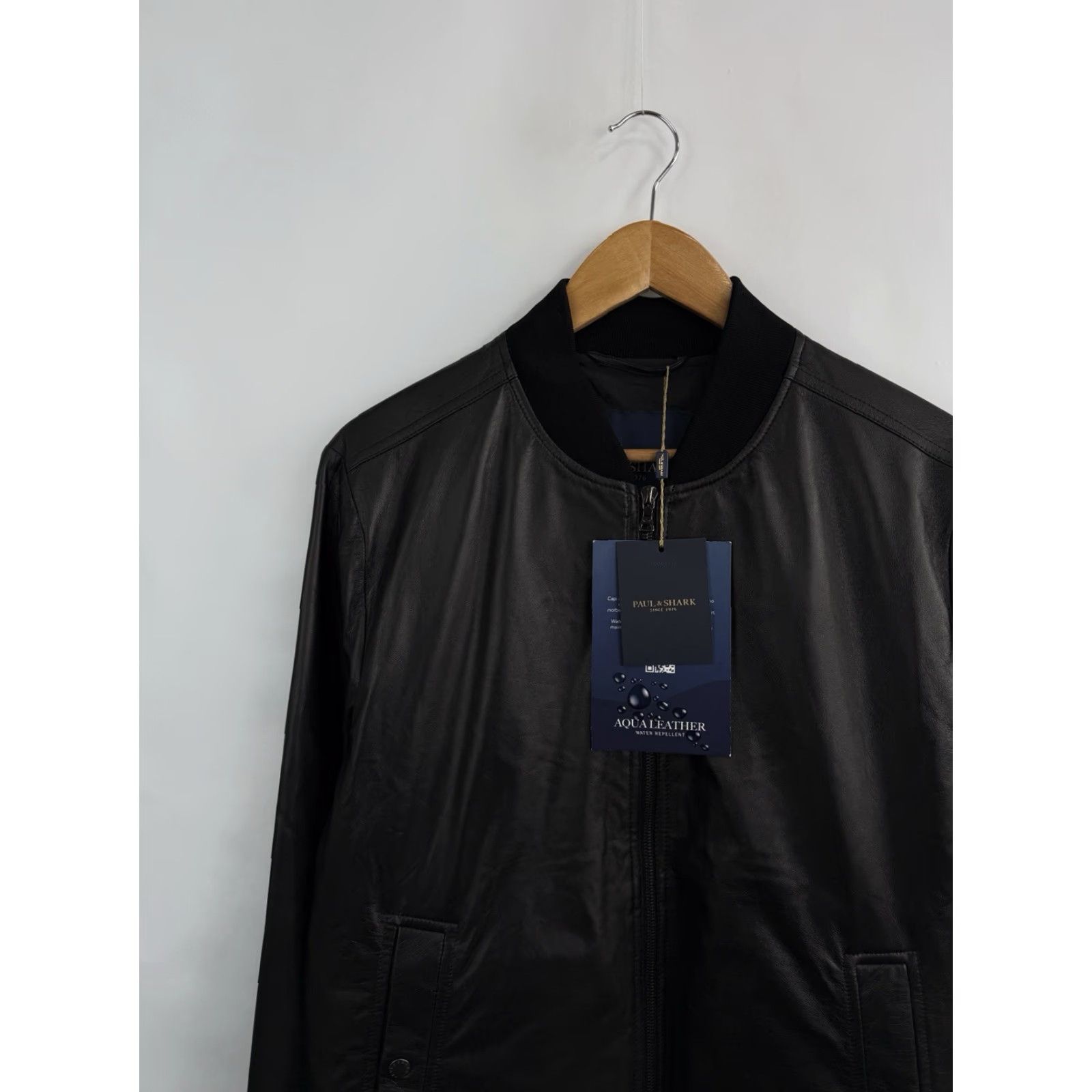 Paul & Shark VINTAGE Paul & Shark Aqua Leather Jacket Water Repellent Leather Jacket Mens M Black Size US M / EU 48-50 / 2 - 3 Thumbnail