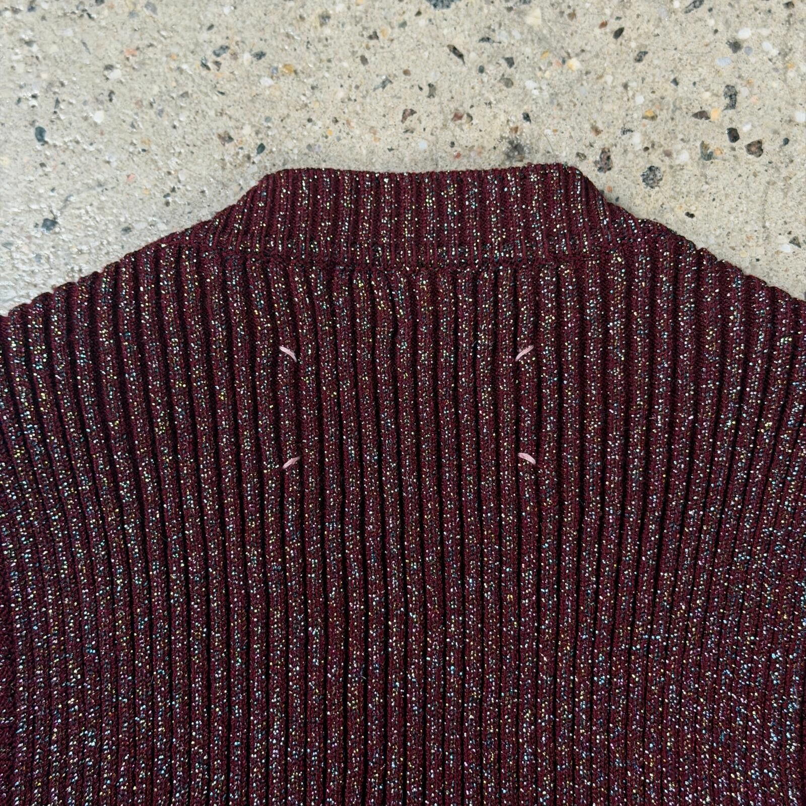 Maison Margiela Maison Margiela Metallic Knit Sweater Vest Size US S / EU 44-46 / 1 - 5 Thumbnail