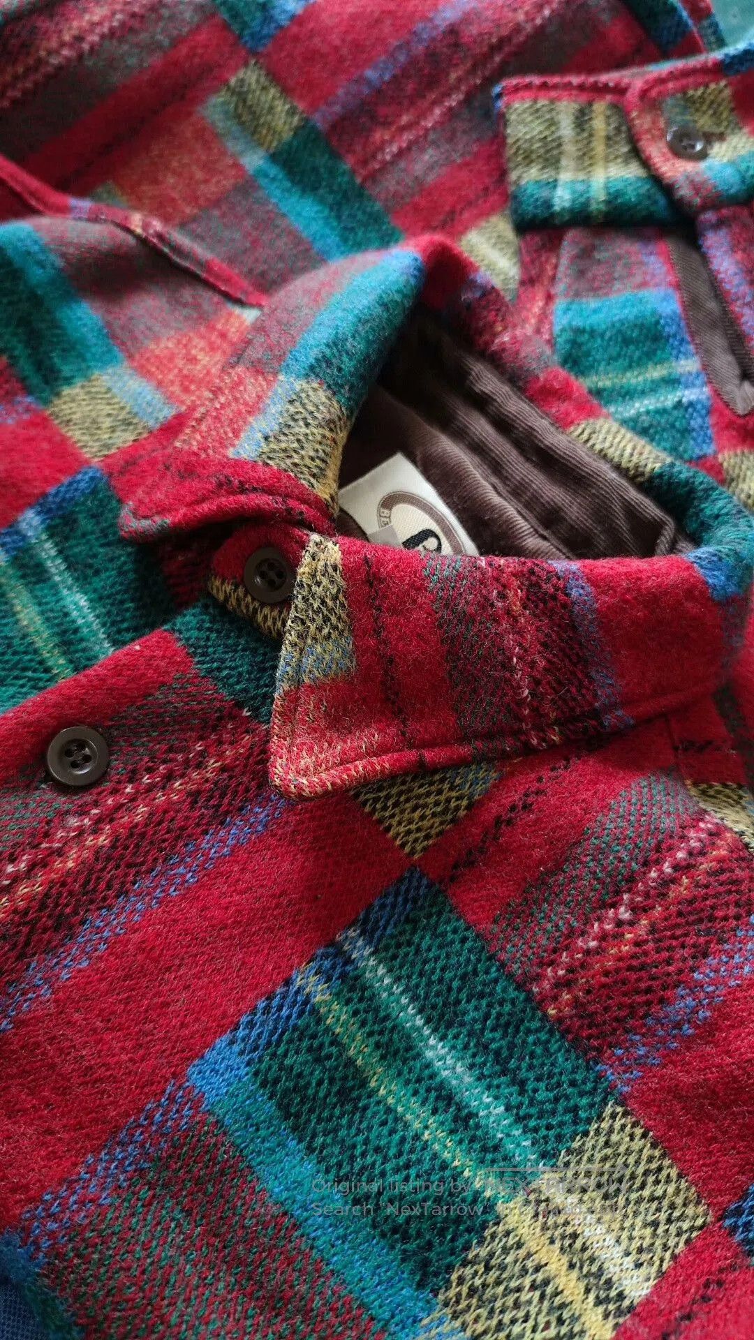 Other Vintage Red Blue Plaid Wool Shirt. Size US M / EU 48-50 / 2 - 5 Thumbnail