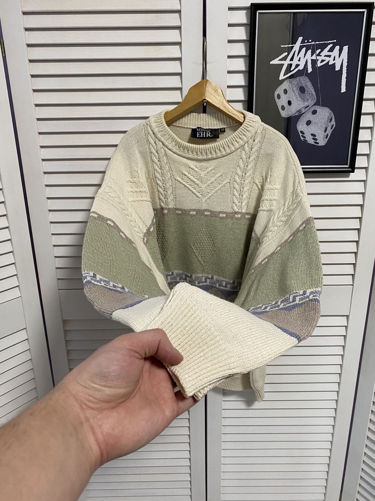 Japanese Brand Vintage 90s Knit Sweater Retro Vonehr Coogi Style Size US M / EU 48-50 / 2 - 5 Thumbnail