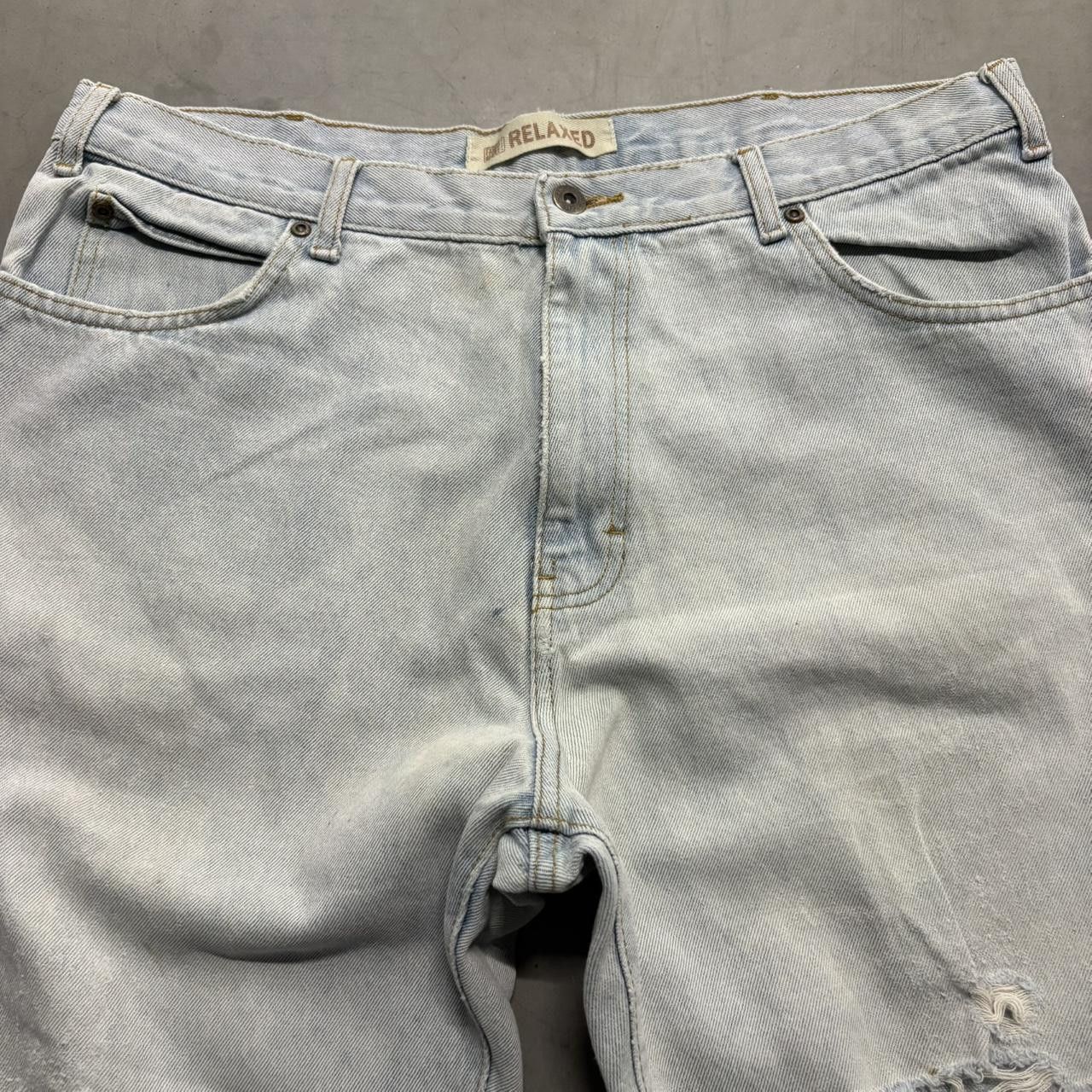 Vintage Crazy Vintage Y2K 2000s Baggy Skater Style Wideleg Relaxed Light Wash Denim Jeans! Size US 36 / EU 52 - 2 Thumbnail