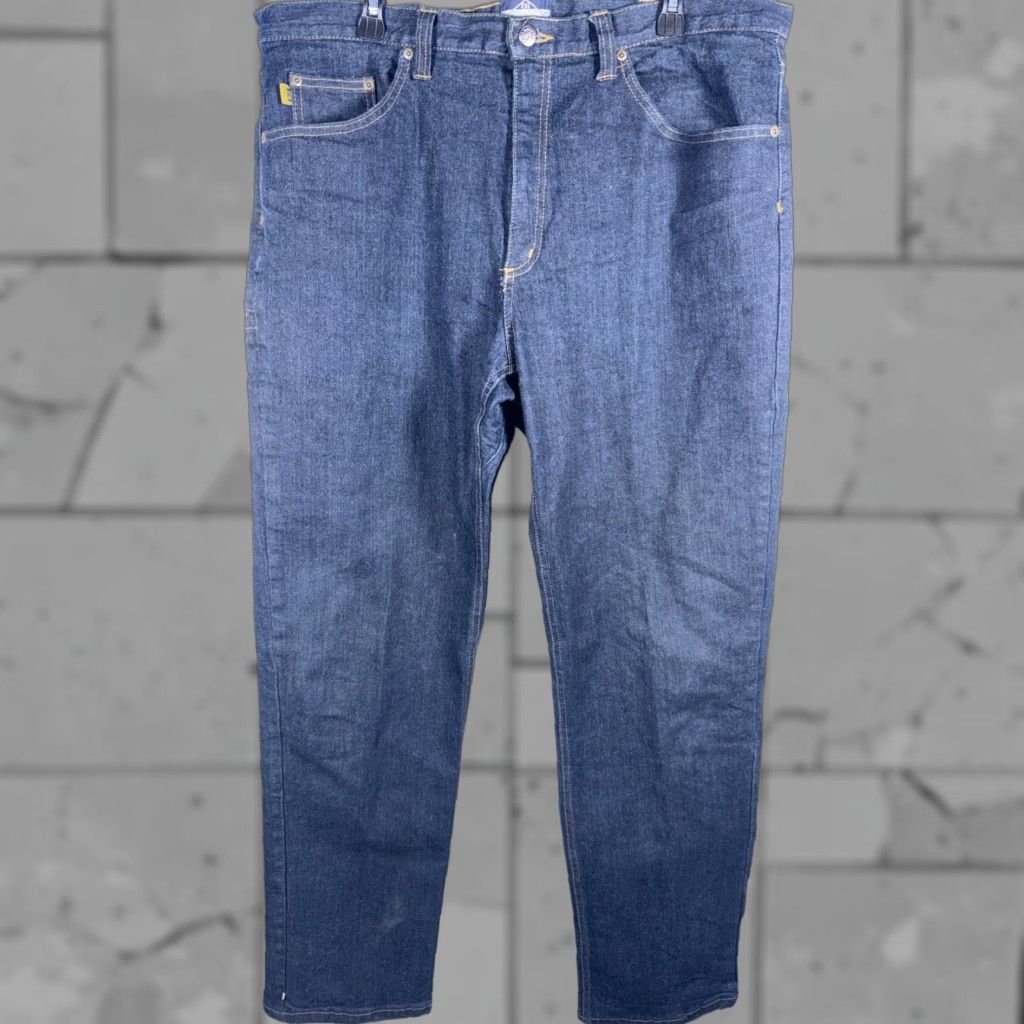 Vintage Diamond Guesset Jeans Men Straight Inseam 34 Dark Blue 38x34 Jeans Mens Style Straight Leg Denim Shirt? Size US 38 / EU 54 - 1 Thumbnail