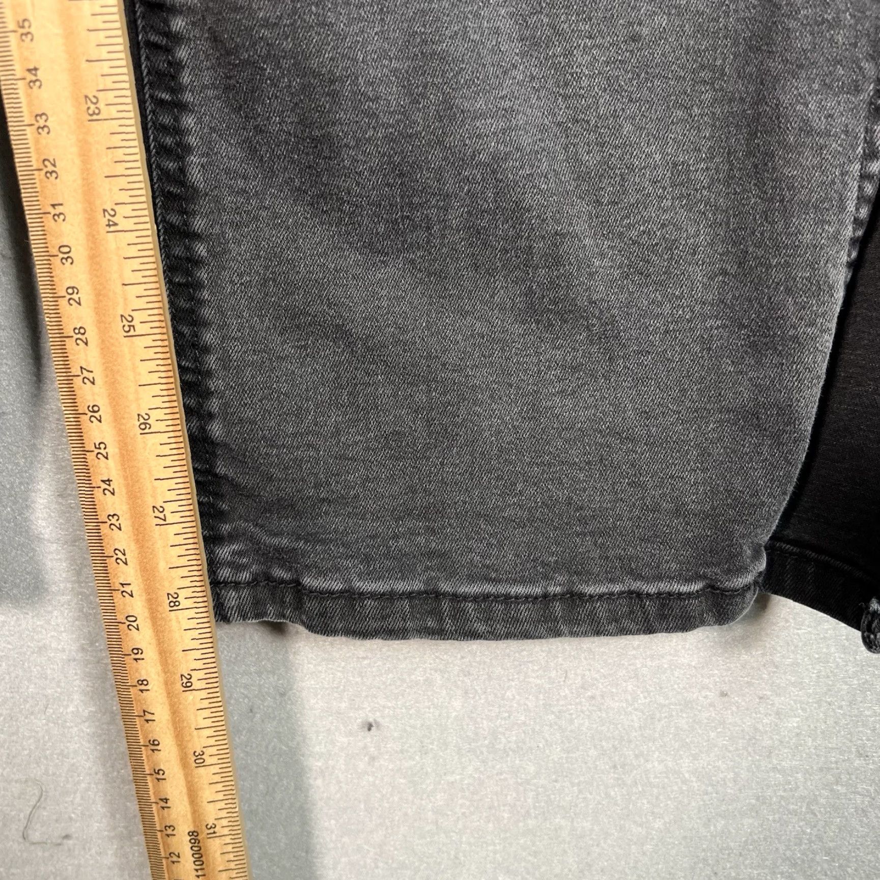 Mango VINTAGE Mango Women’s Jeans XS Black Dark Wash Straight Leg Ankle Slit Cotton Denim Size 26" / US 2 / IT 38 - 5 Thumbnail