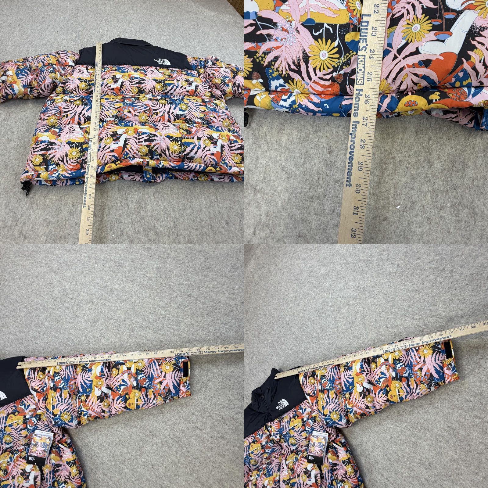The North Face The North Face Jacket Womens 3X Black Floral Nuptse Plus Down Puffer Naomi Otsu Size XXL / US 16-18 / IT 52-54 - 10 Thumbnail