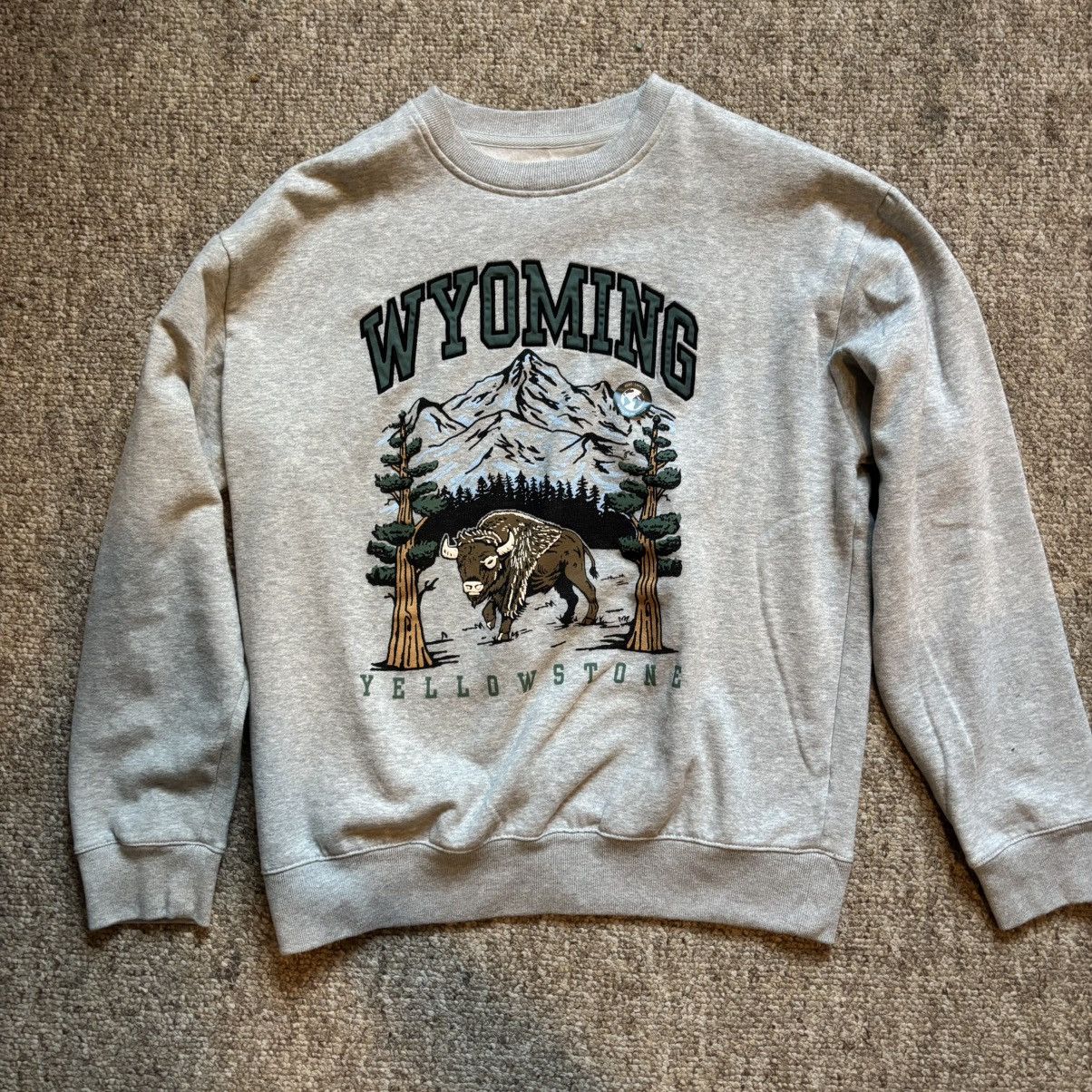 Aeropostale Vintage-Style Wyoming Yellowstone Crewneck Size US S / EU 44-46 / 1 - 1 Thumbnail