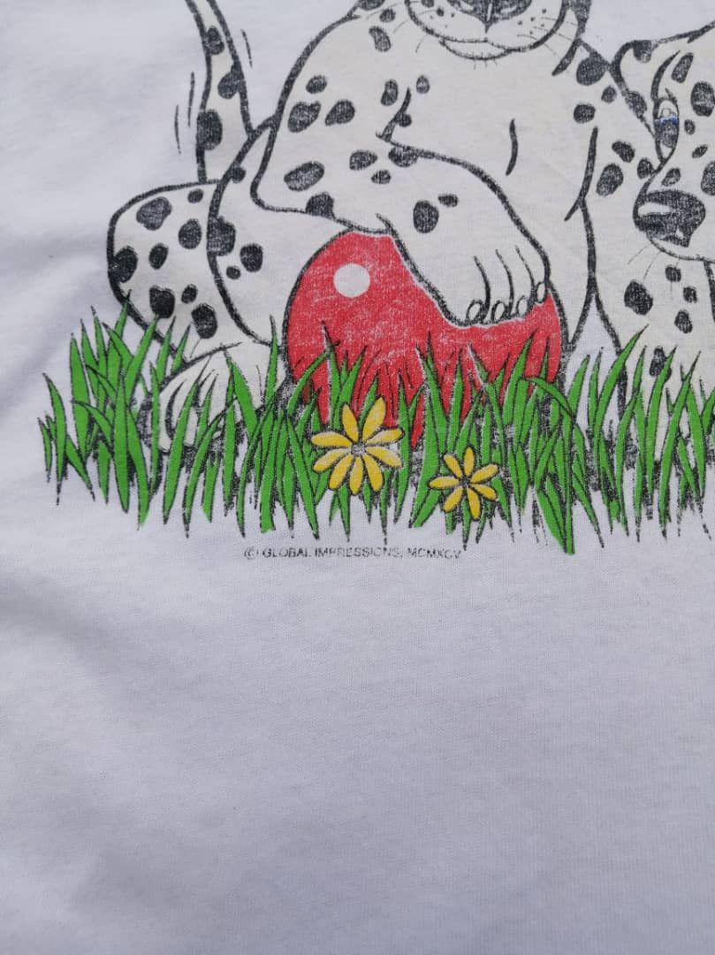 Hanes × Vintage Vintage 90s Hanes Dog Cartoon Graphic Tee Size US M / EU 48-50 / 2 - 11 Thumbnail