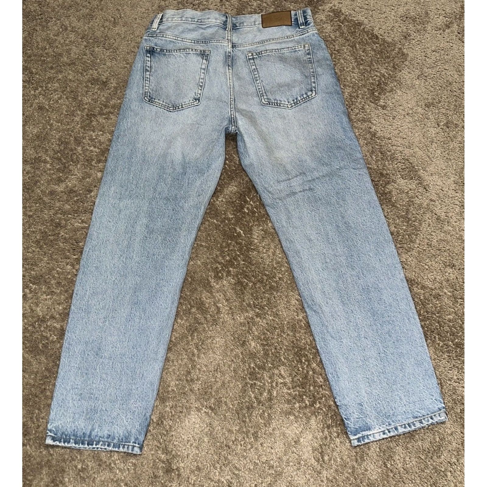 Zara Zara Jeans Mens Straight Leg Blue Button Fly Grunge Skater Y2K 32x29 Size US 32 / EU 48 - 4 Thumbnail