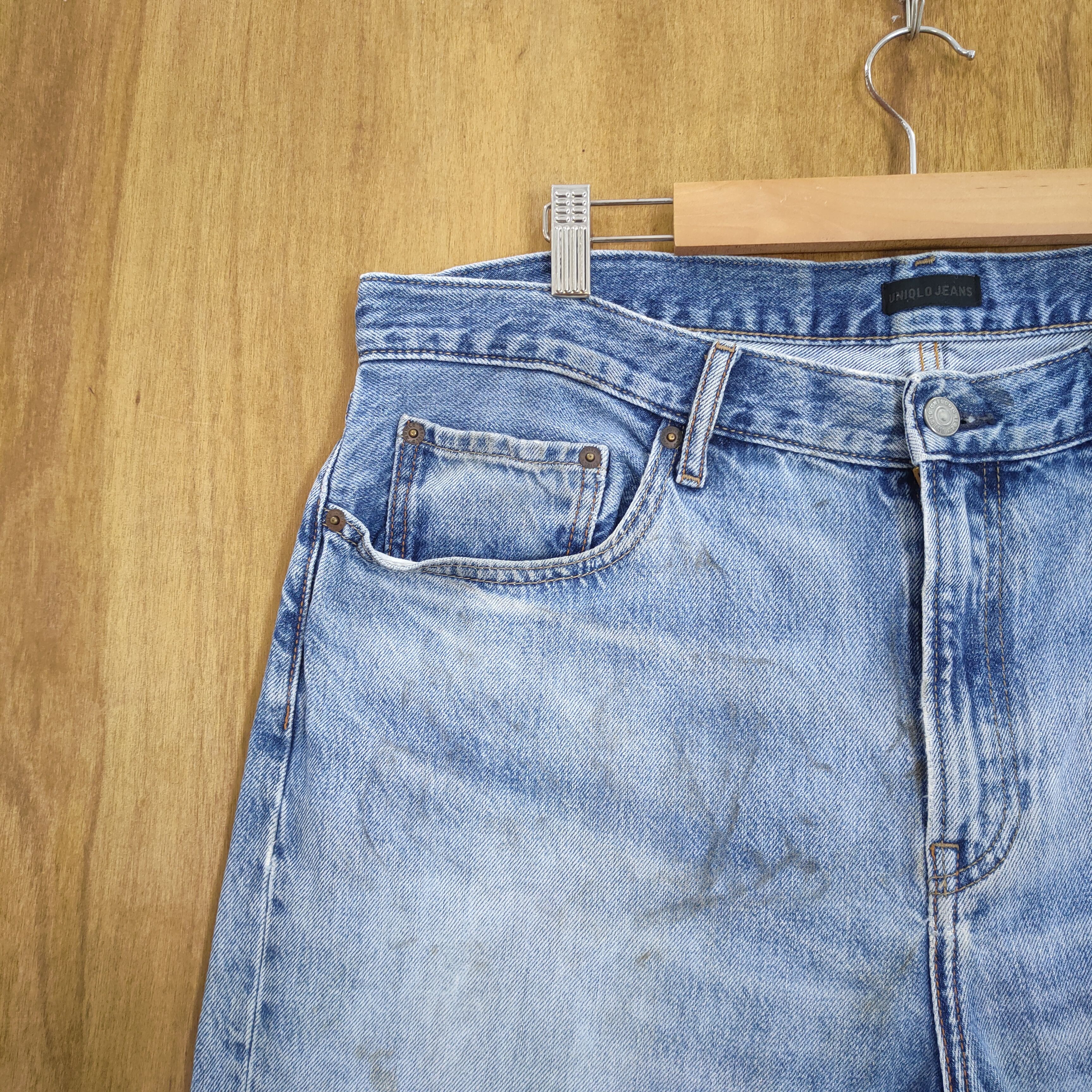Japanese Brand 36×30 💥 VINTAGE JAPAN BLUE JEAN DENIM PANTS Size US 36 / EU 52 - 6 Thumbnail