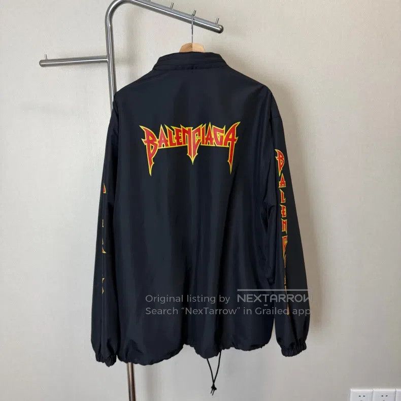 Balenciaga Balenciaga Lightning Alphabet Logo Pattern Printed Hooded Size US S / EU 44-46 / 1 - 2 Thumbnail