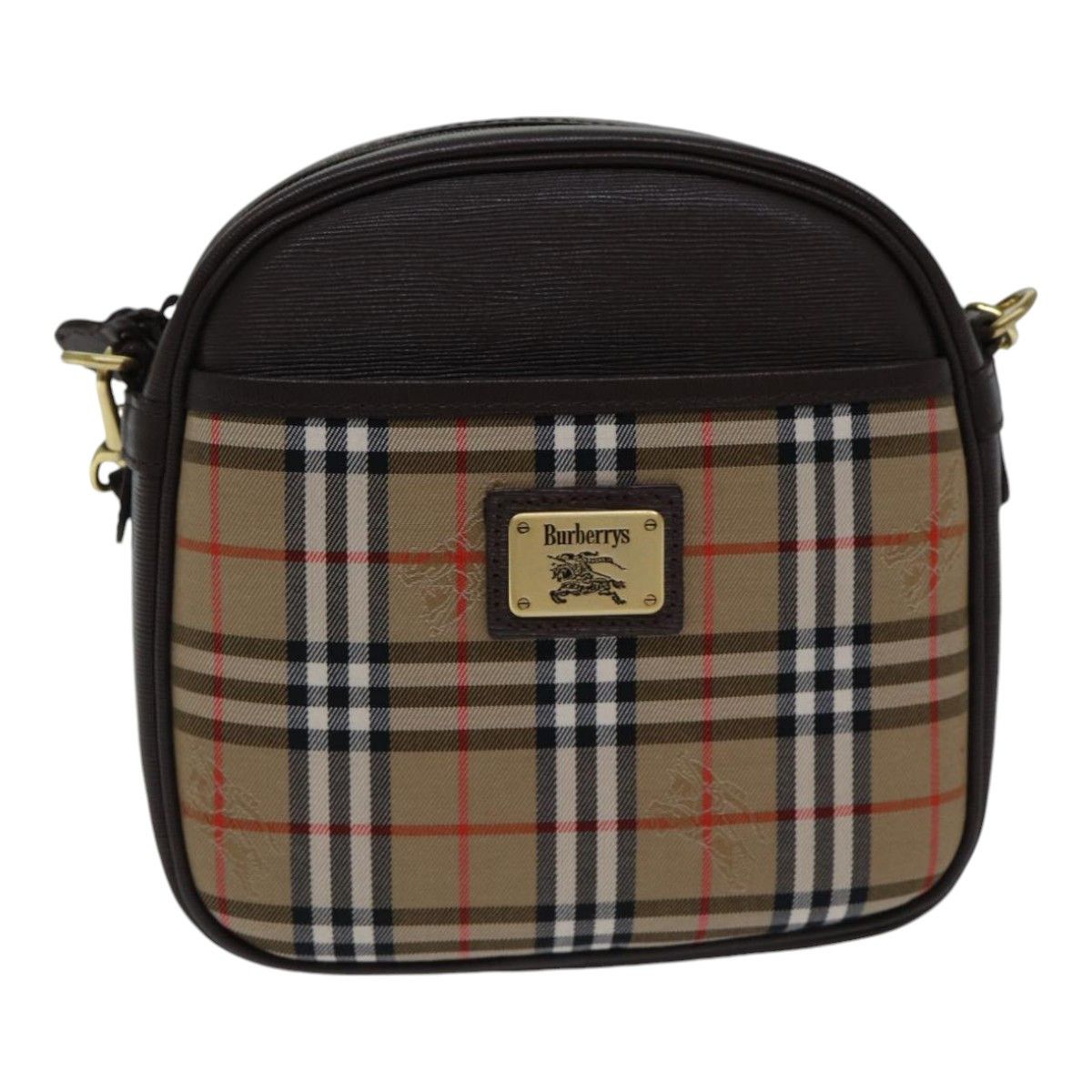 Burberry Nova Check Beige Canvas Shoulder Bag (Pre-Owned) Size ONE SIZE - 1 Thumbnail