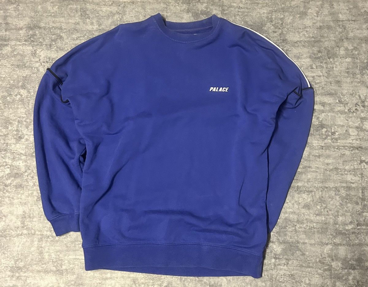 Palace Palace Jumbo Drop Crew Sweatshirt Blue - Size M Size US M / EU 48-50 / 2 - 6 Thumbnail