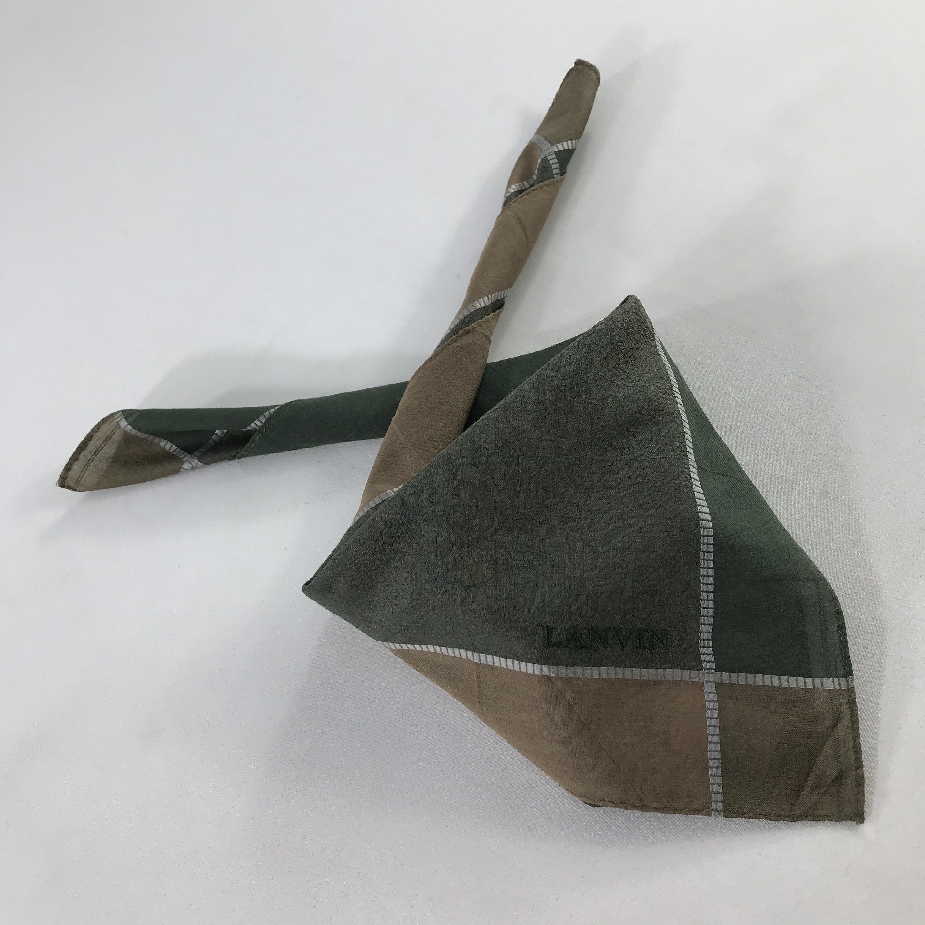 Lanvin × Vintage Lanvin Bandana / Handkerchief / Neckerchief - S1084 Size ONE SIZE - 4 Thumbnail