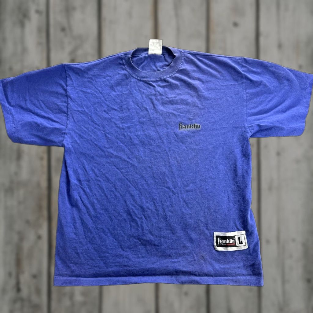 Vintage VINTAGE Franklin T-Shirt Mens Large Blue 90s Sports Athletic Made in USA Size US L / EU 52-54 / 3 - 1 Thumbnail