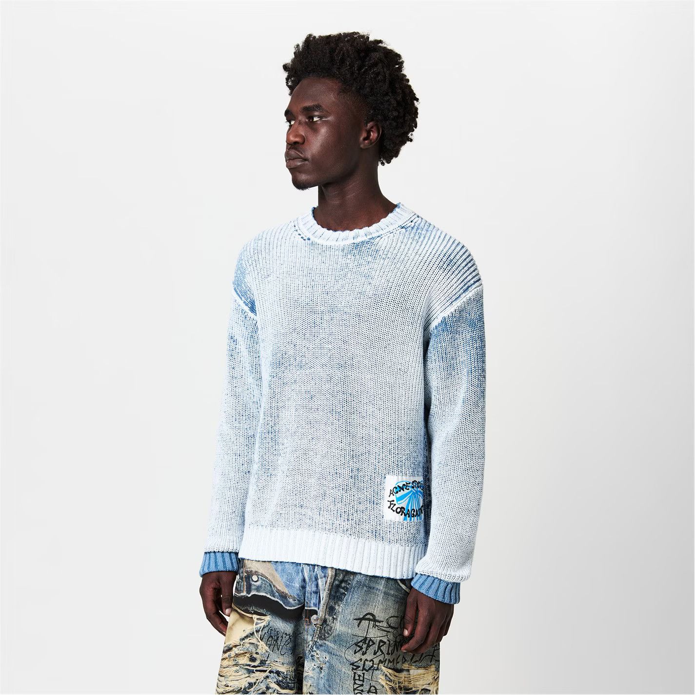 Acne Studios o1g2r1mq0825 Acne Kype Jumper in Blue Size US M / EU 48-50 / 2 - 3 Thumbnail