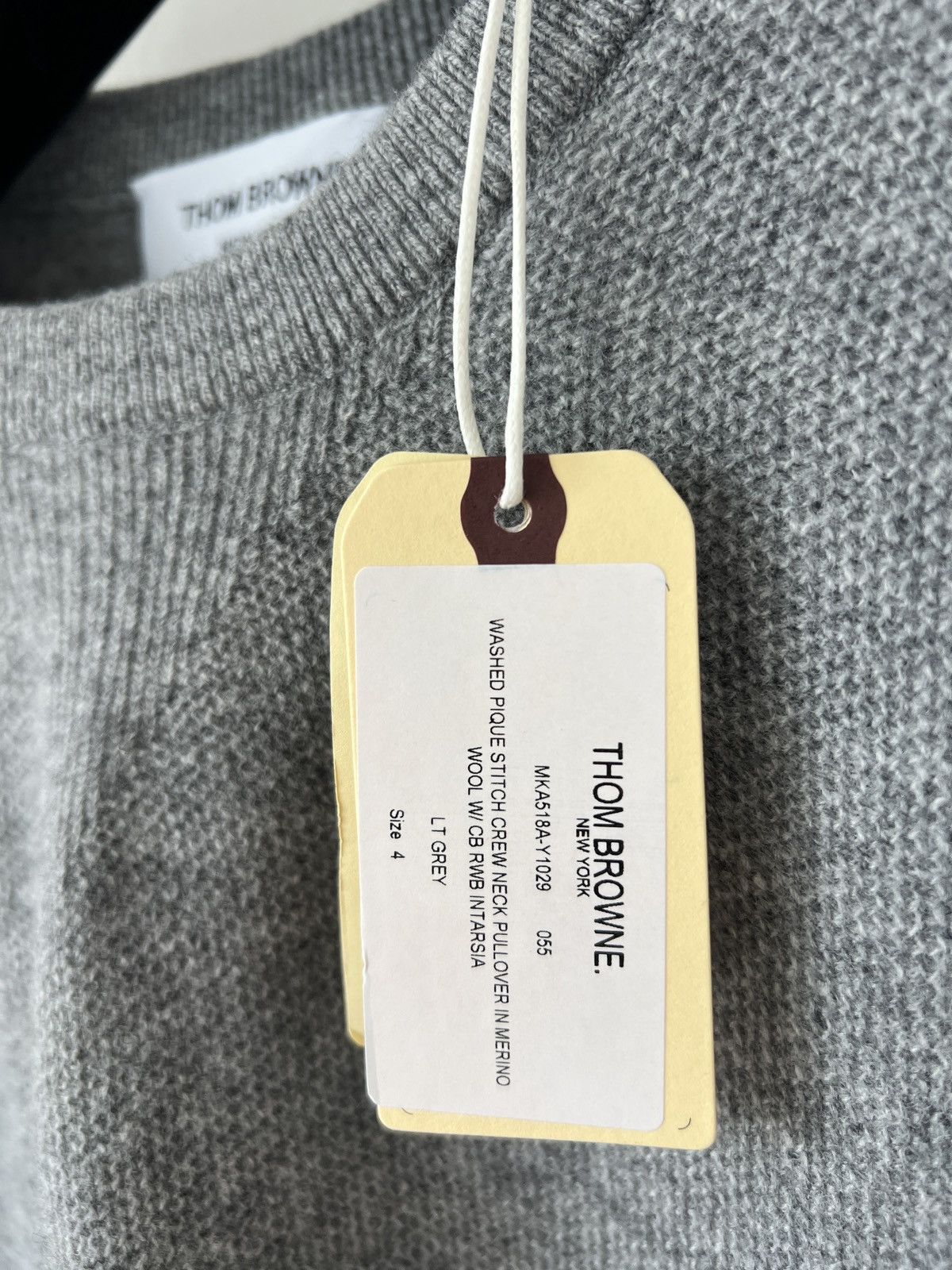 Thom Browne Thom Browne grey sweater Size US M / EU 48-50 / 2 - 2 Thumbnail