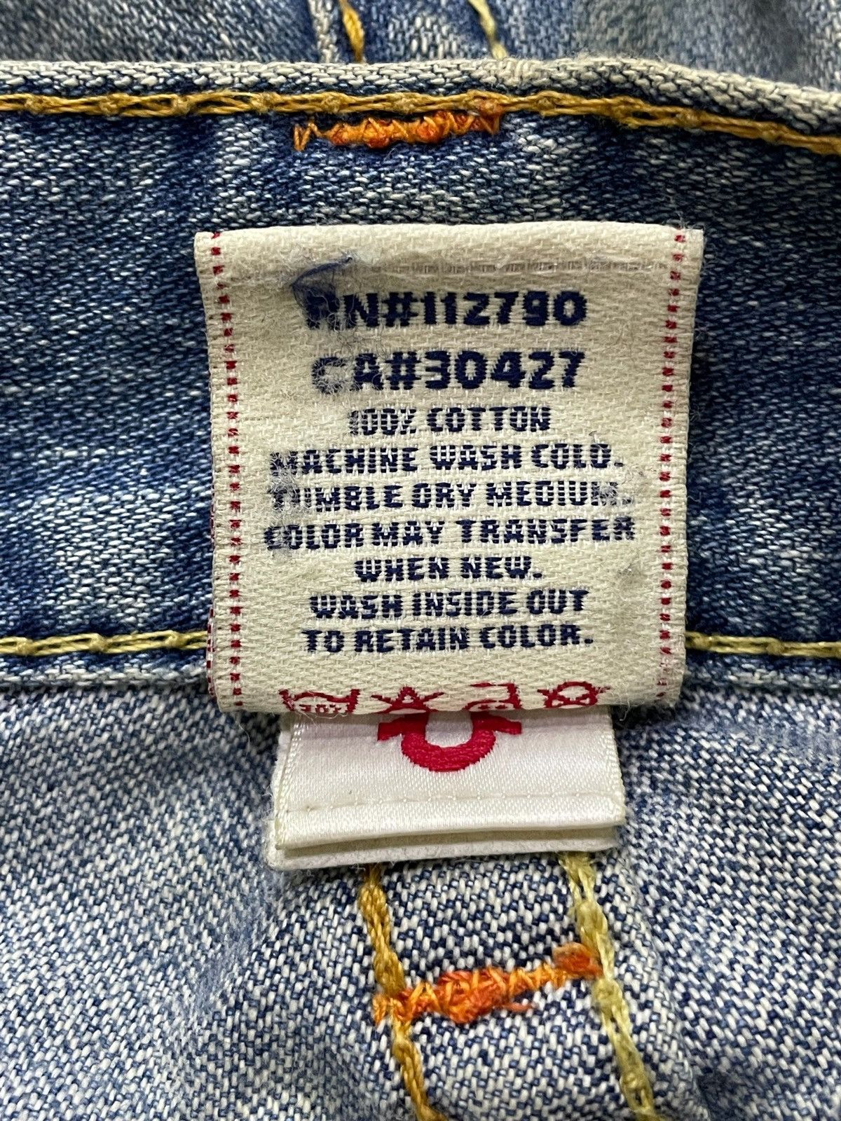 Hysteric Glamour × True Religion True Religion Rainbow Joey Heavy Stitched Distressed Jeans Size US 32 / EU 48 - 25 Thumbnail