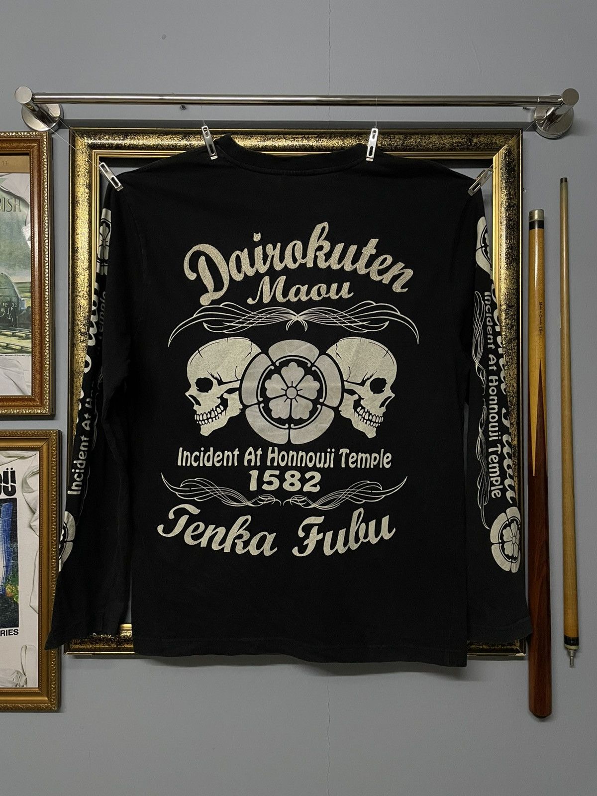 Beauty Beast Vintage Og Designer Japan Infinity Sukajan Skull Longsleeve Size US M / EU 48-50 / 2 - 1 Thumbnail