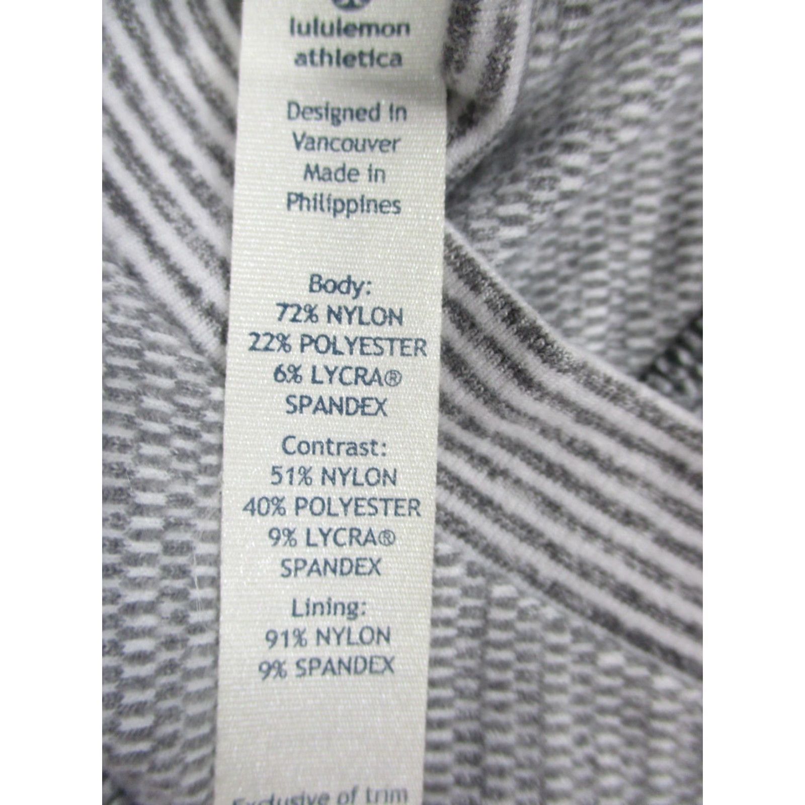 Lululemon Lululemon Hoodie Womens 2 Gray Stripe Cowl Neck Thumbholes Zip Pocket Shirt Adult Regular XS-XL? Size XS / US 0-2 / IT 36-38 - 5 Thumbnail