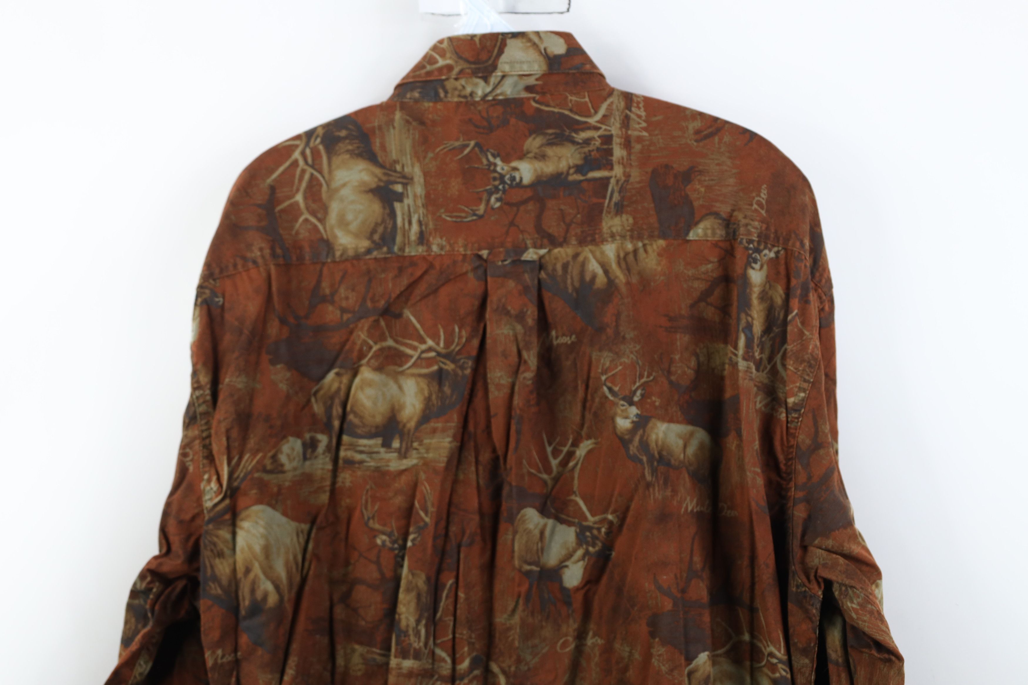 Vintage Vintage 90s Y2K Nature All Over Print Collared Button Shirt Size US XL / EU 56 / 4 - 14 Thumbnail