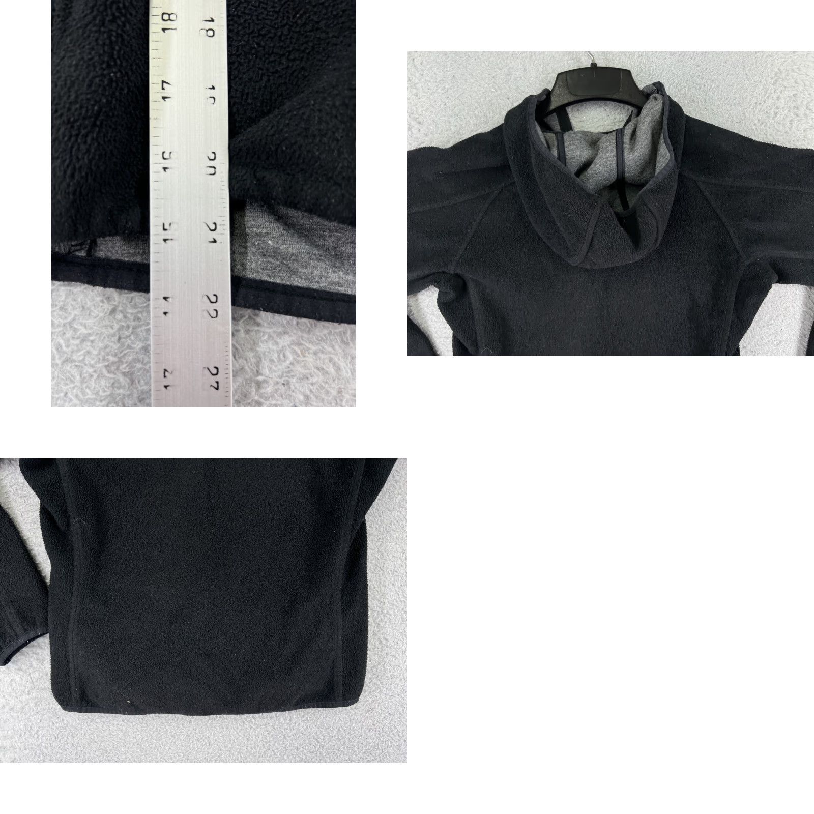 Vintage Columbia Jacket Women XL Black Fleece Hooded Full Zip Polyester Size XL / US 12-14 / IT 48-50 - 9 Thumbnail