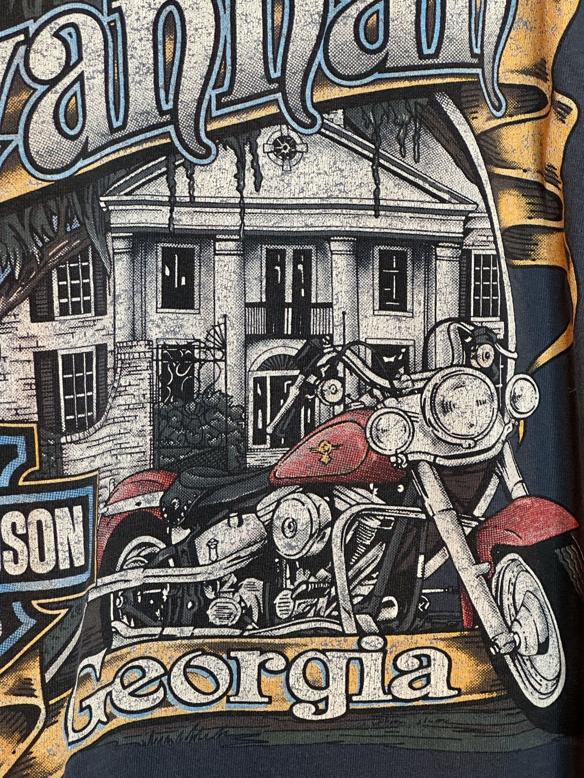 Harley Davidson *RARE* Vintage Harley Davidson Savannah Georgia T-Shirt Size US XL / EU 56 / 4 - 3 Thumbnail