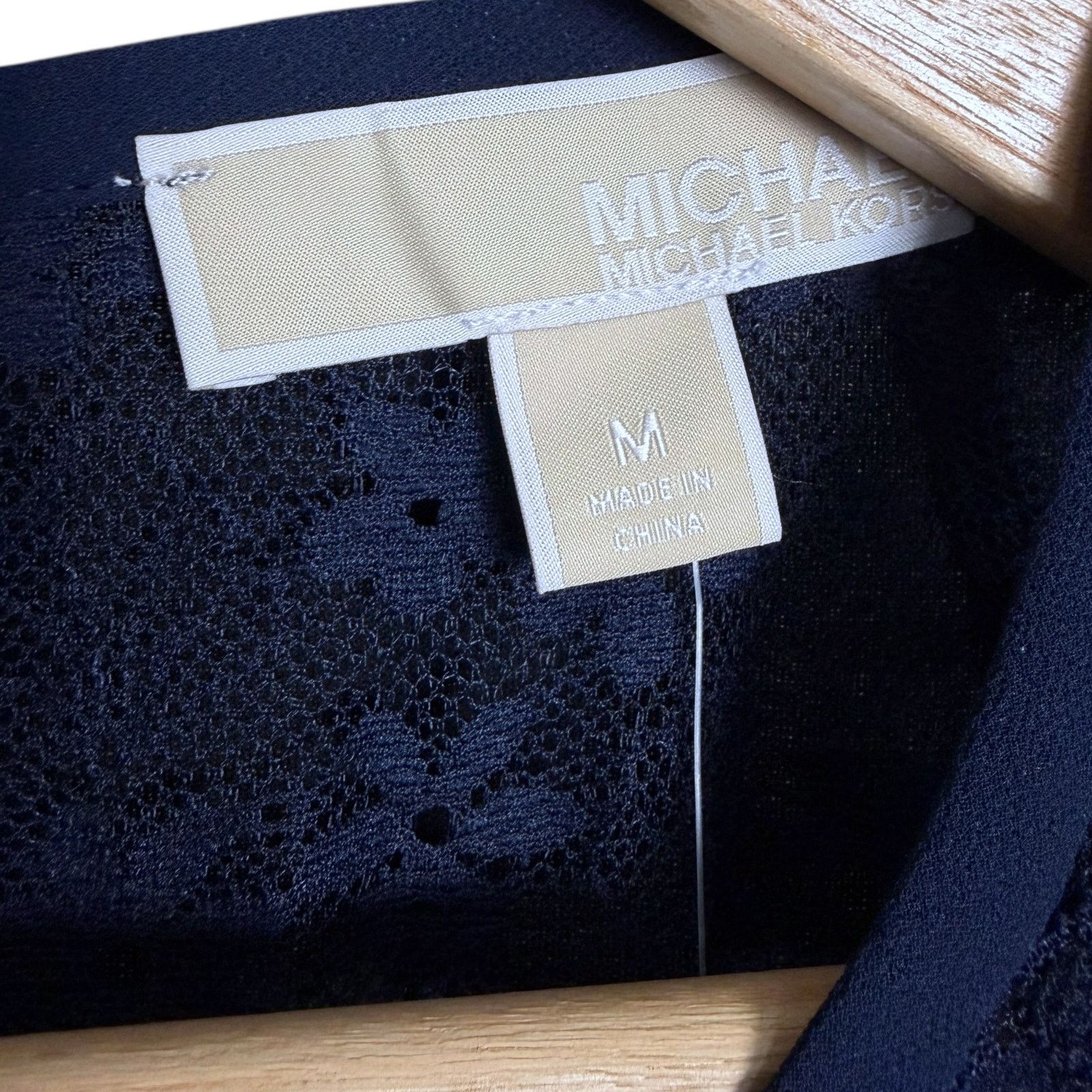 Michael Kors Michael Kors Floral Lace Blue Ruffle Dress NWT $125 Retail Size M / US 6-8 / IT 42-44 - 6 Thumbnail