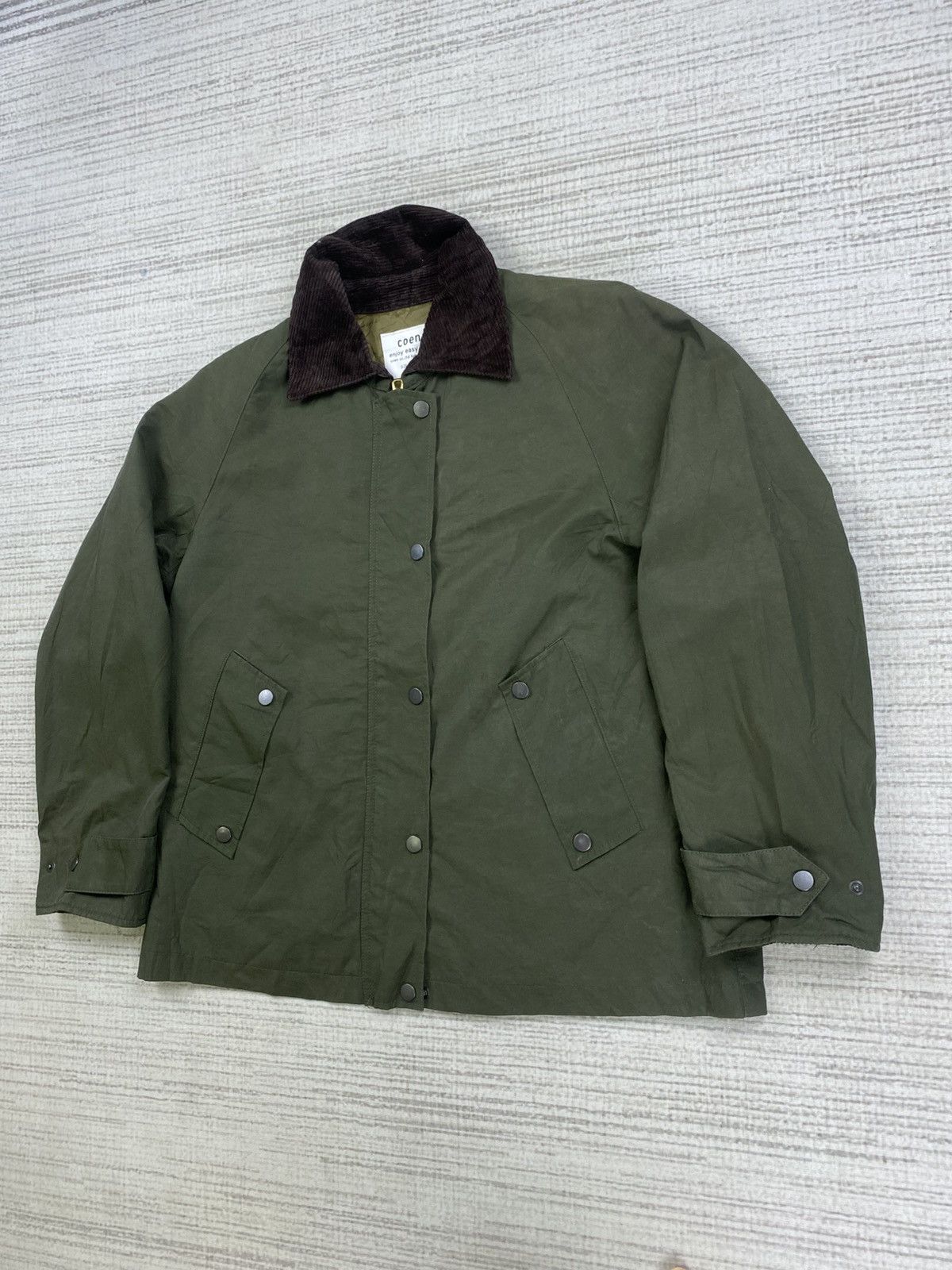 Japanese Brand × Vintage Vintage COEN Affordable Utility Army Green Fullzip Jacket Size US M / EU 48-50 / 2 - 4 Thumbnail