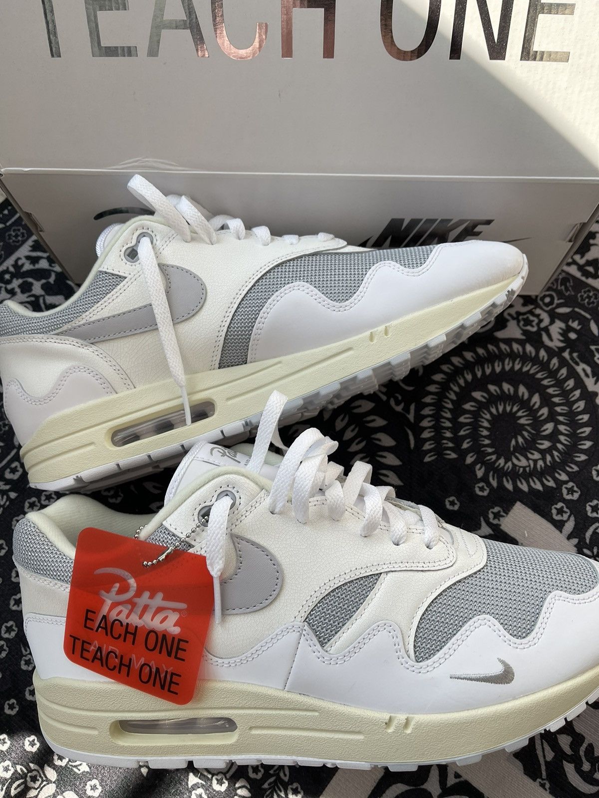 patta nike air max 1 blue