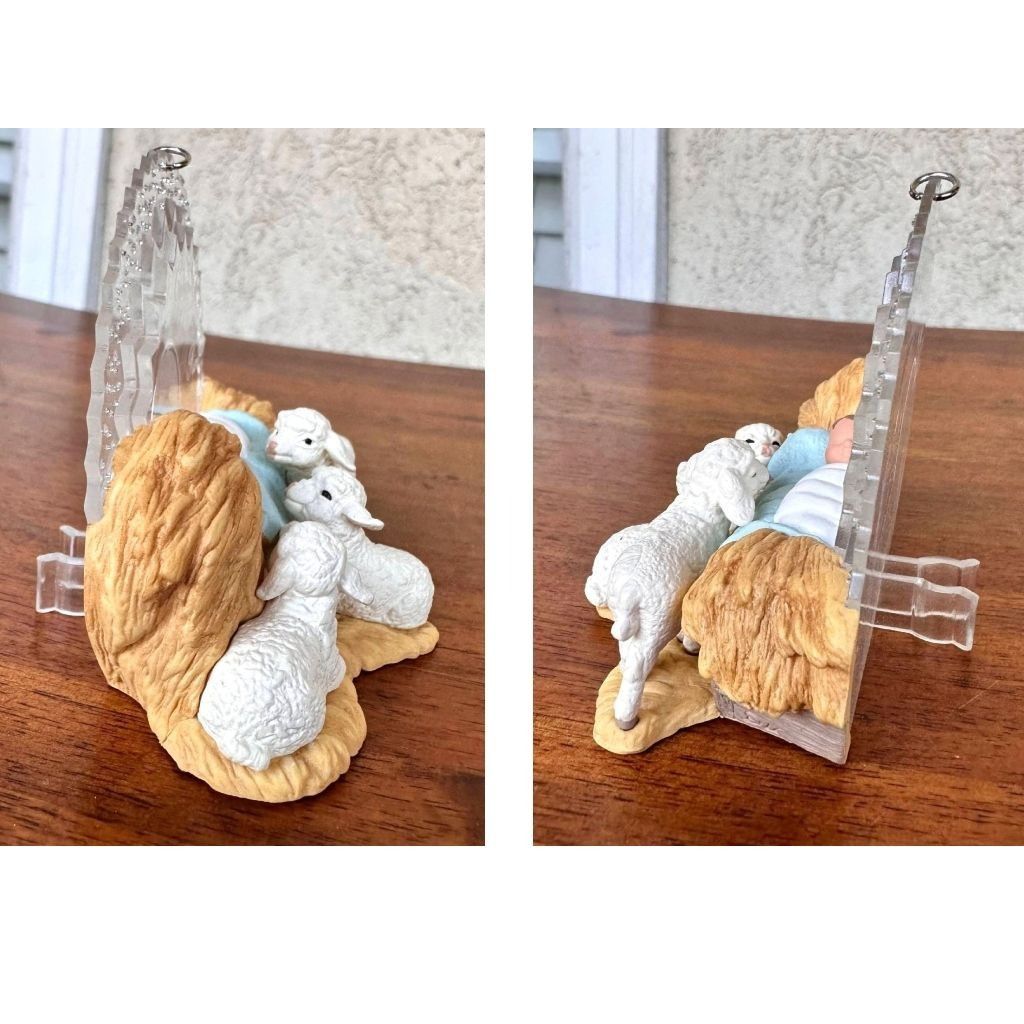 Vintage Hallmark Child of Wonder Christmas Ornament 1999 Manger Baby Size ONE SIZE - 7 Thumbnail