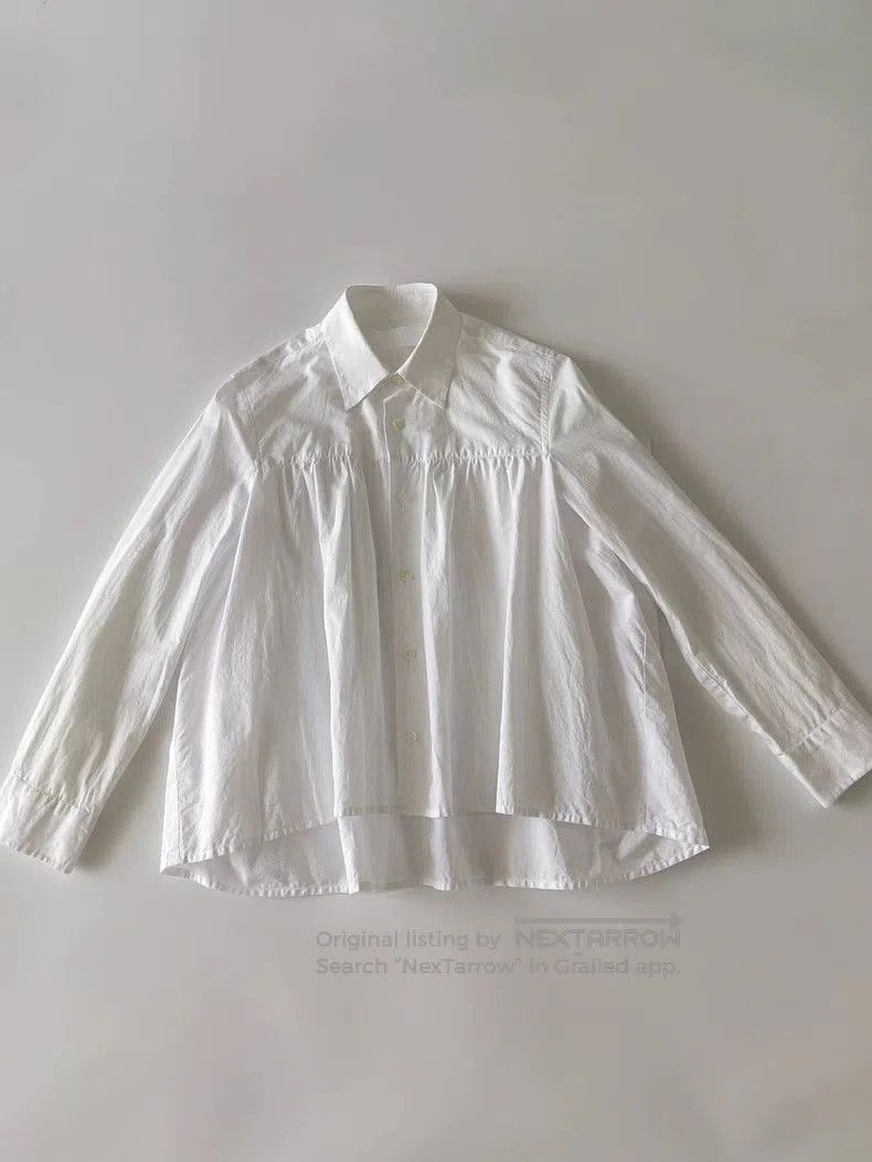Comme des Garcons Tao Comme Des Garçons White Asymmetric Shirt . Size US S / EU 44-46 / 1 - 1 Thumbnail