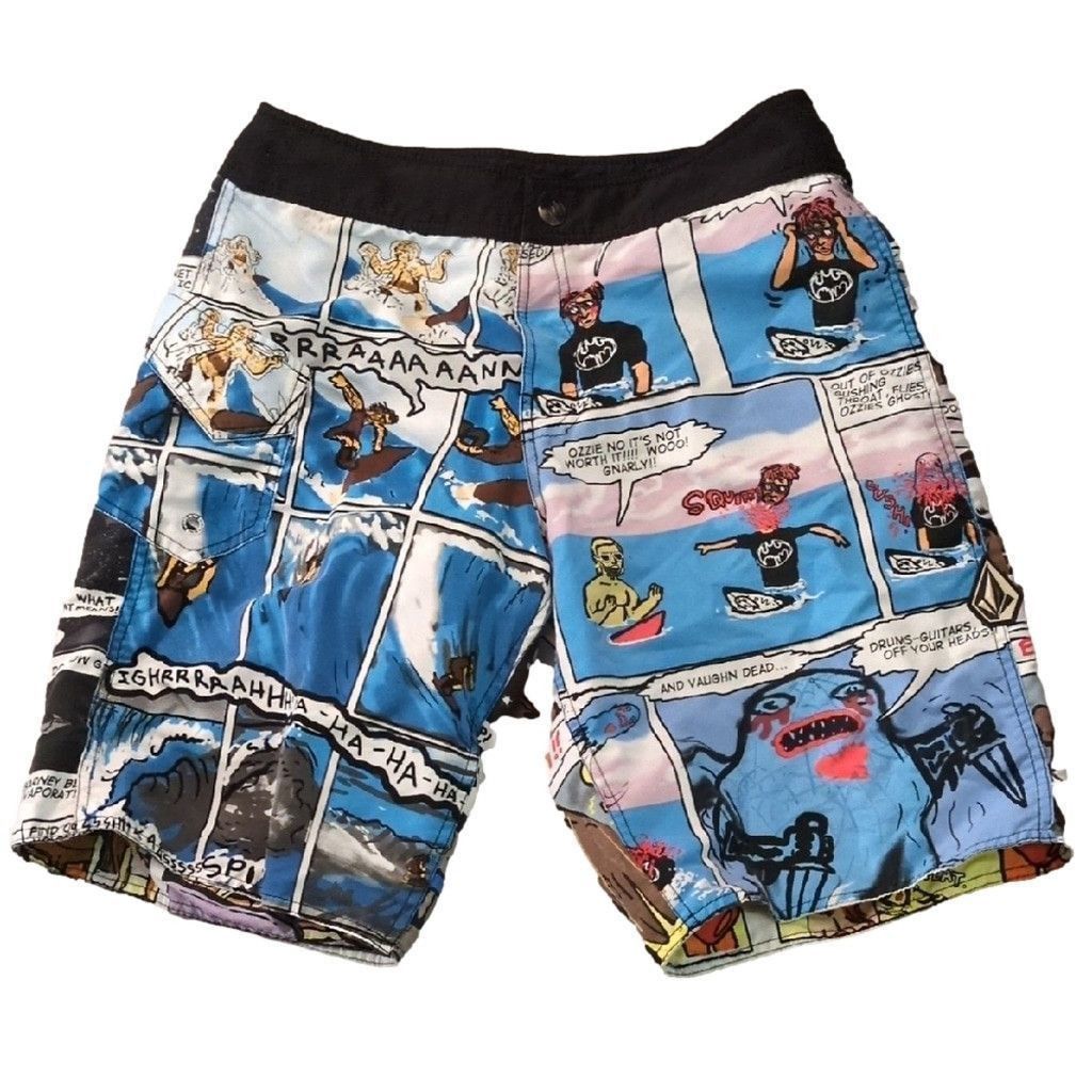 Volcom Volcom Reversible Comics Board Shorts Size 31 Size US 31 - 1 Thumbnail