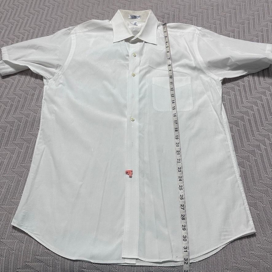 Paul Fredrick Paul Fredrick white short sleeve button down size 17 Size US XL / EU 56 / 4 - 6 Thumbnail